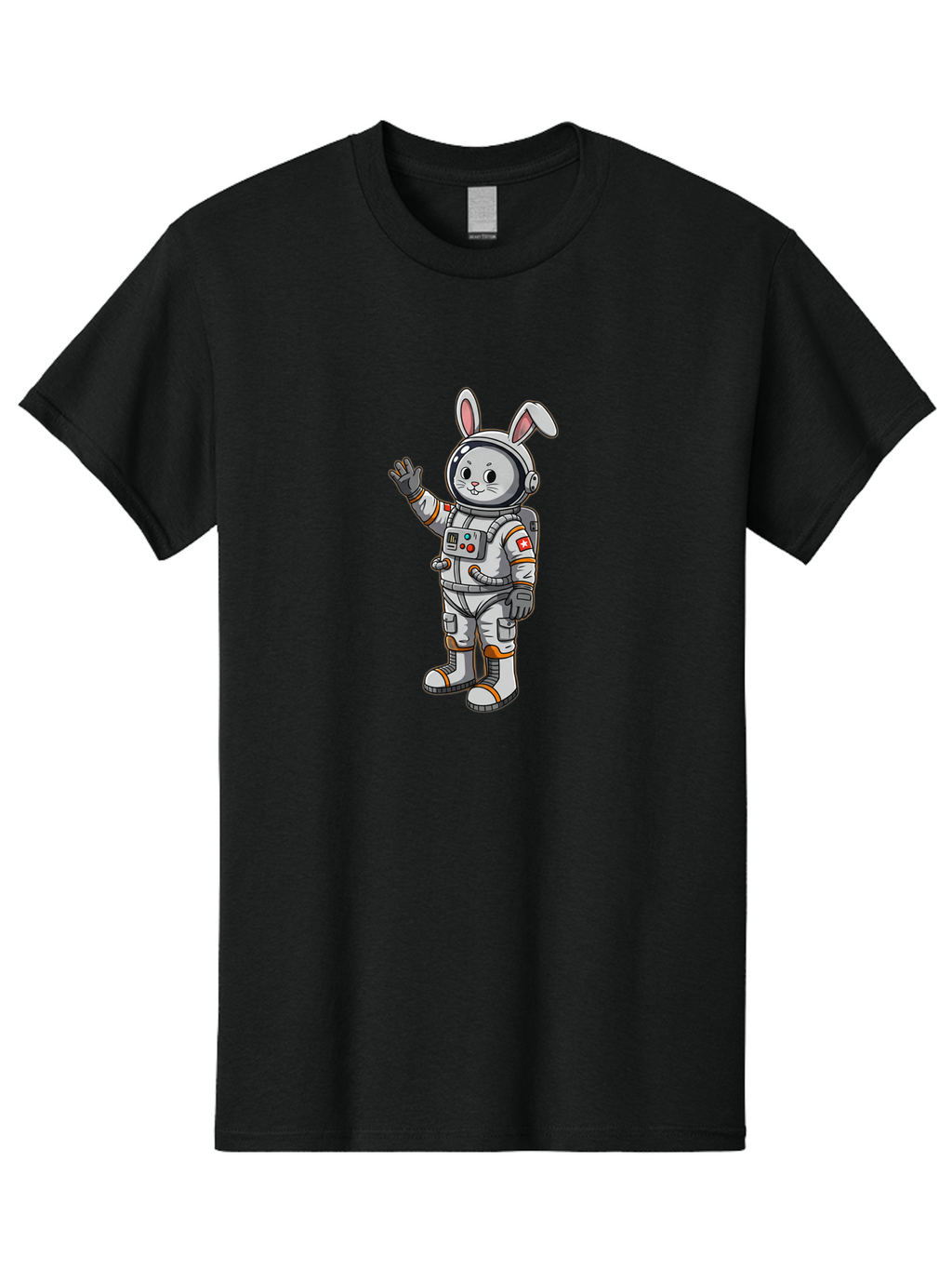 Space-Bunny-1 Men'S Graphic Tee, 100% Cotton, Comfortable Casual Summer Wear, Machine Washable, Vintage Camera, Old Camera, Antique Camera, Black Camera, Classic Photography, Photography Equipment, Nostalgic Device, Film Camera, Camera Art Bai392