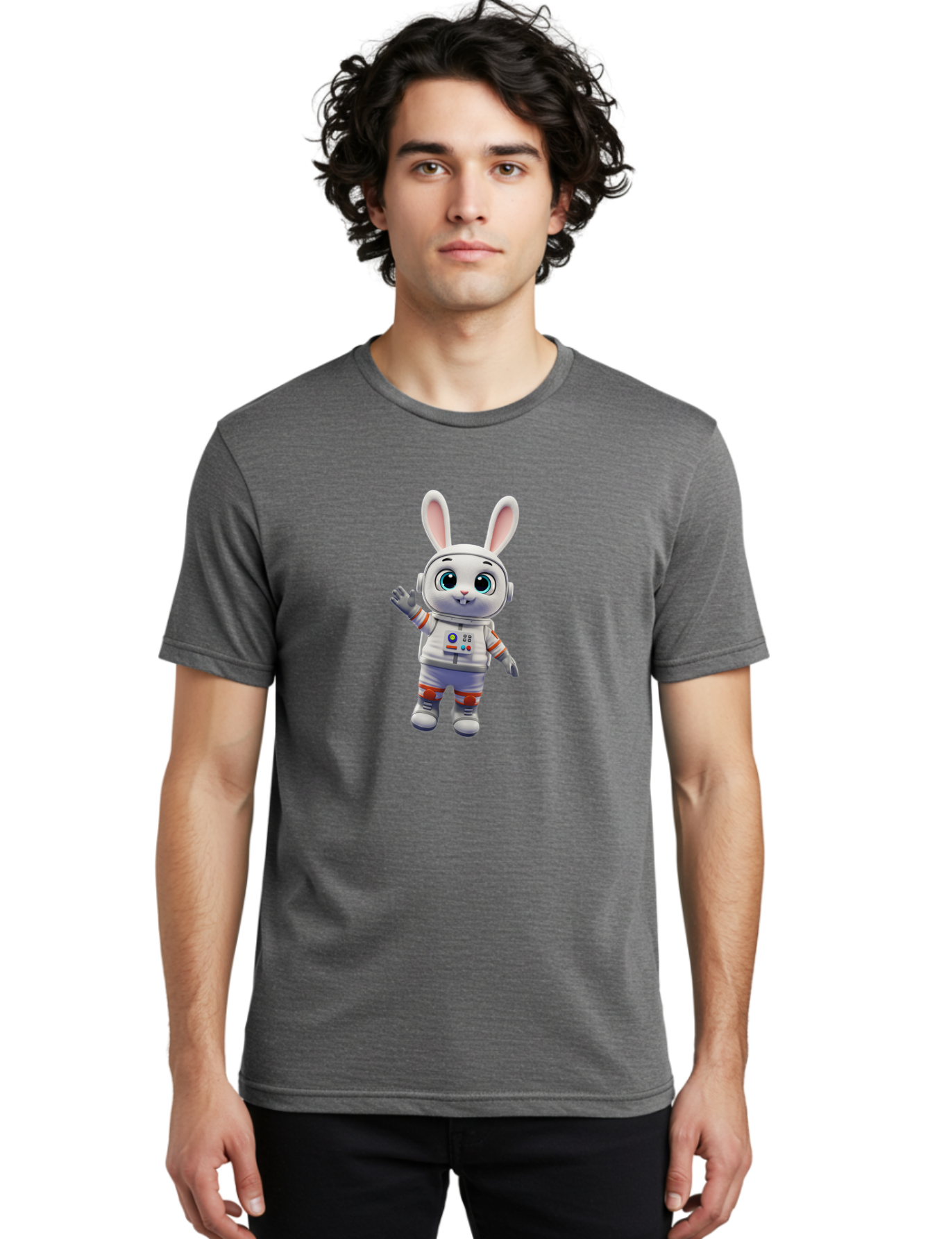 Space-Bunny-10 Men'S Graphic Tee, 100% Cotton, Comfortable Casual Summer Wear, Machine Washable, Vintage Camera, Old Camera, Antique Camera, Black Camera, Classic Photography, Photography Equipment, Nostalgic Device, Film Camera, Camera Art Bai393