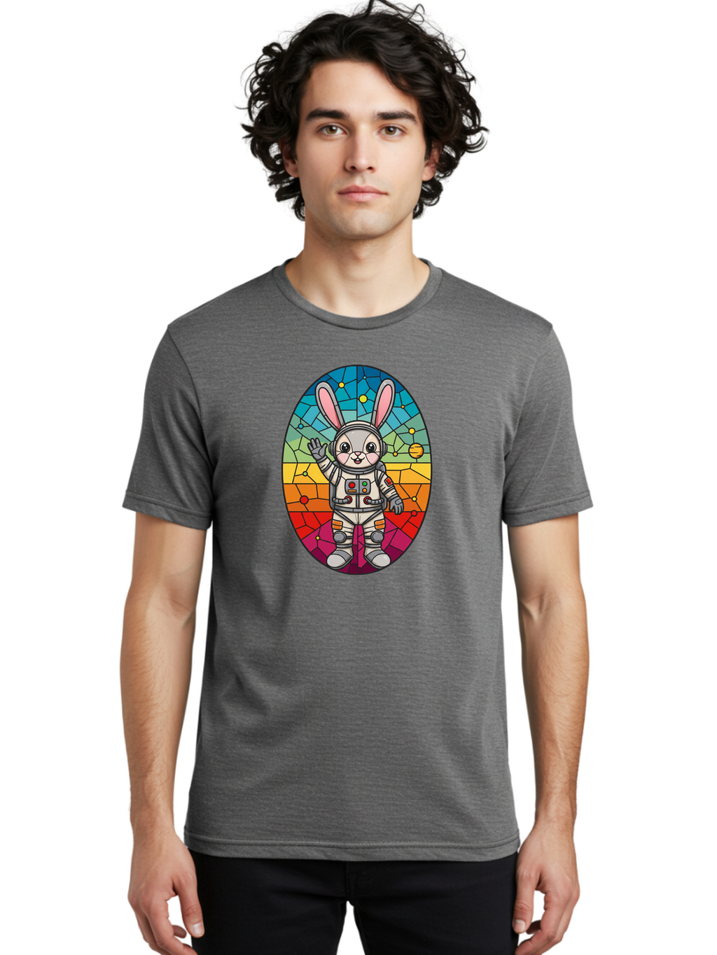 Space-Bunny-11 Men'S Graphic Tee, 100% Cotton, Comfortable Casual Summer Wear, Machine Washable, Vintage Camera, Old Camera, Antique Camera, Black Camera, Classic Photography, Photography Equipment, Nostalgic Device, Film Camera, Camera Art Bai394