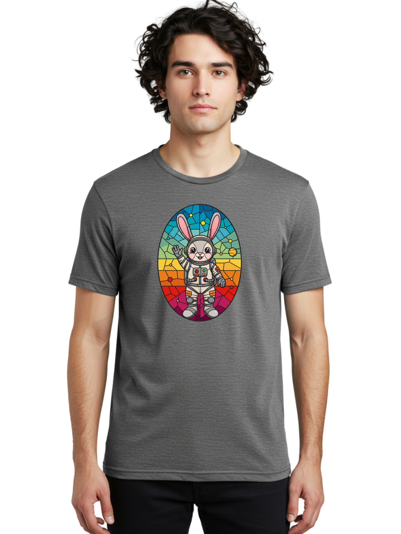 Space-Bunny-11 Men'S Graphic Tee, 100% Cotton, Comfortable Casual Summer Wear, Machine Washable, Vintage Camera, Old Camera, Antique Camera, Black Camera, Classic Photography, Photography Equipment, Nostalgic Device, Film Camera, Camera Art Bai394