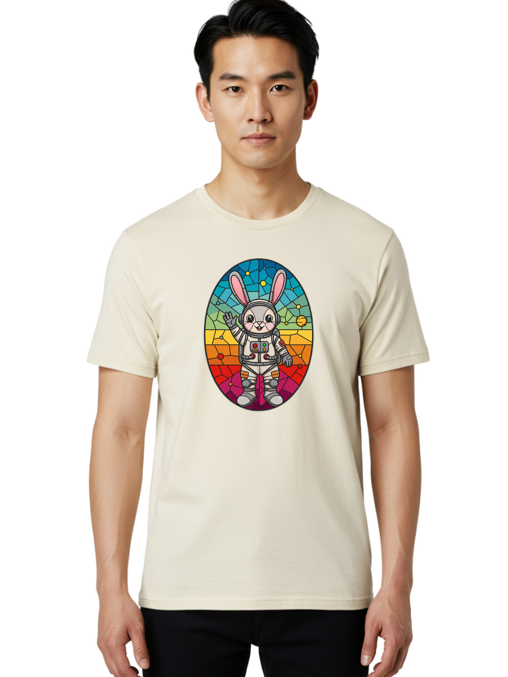 Space-Bunny-11 Men'S Graphic Tee, 100% Cotton, Comfortable Casual Summer Wear, Machine Washable, Vintage Camera, Old Camera, Antique Camera, Black Camera, Classic Photography, Photography Equipment, Nostalgic Device, Film Camera, Camera Art Bai394