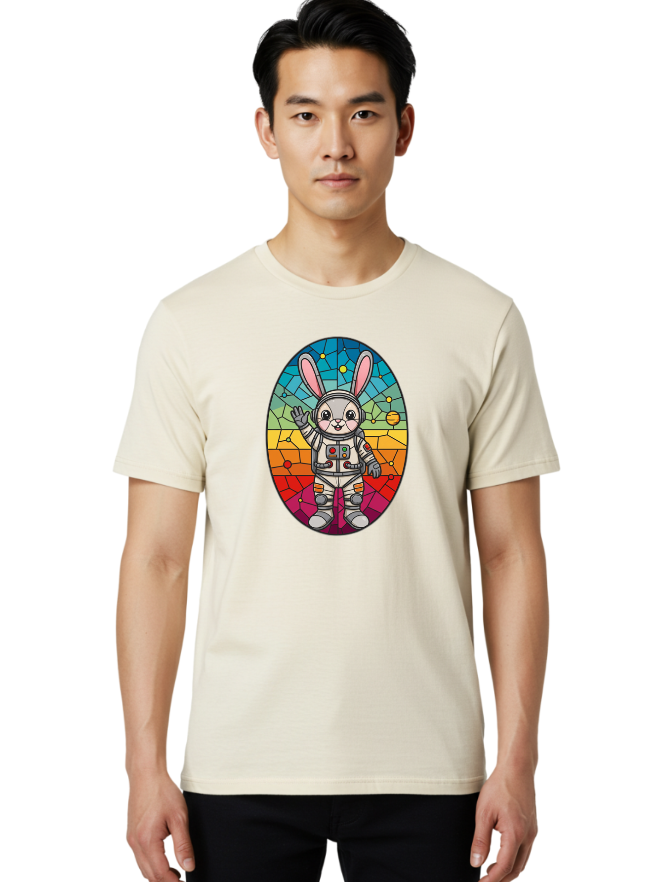 Space-Bunny-11 Men'S Graphic Tee, 100% Cotton, Comfortable Casual Summer Wear, Machine Washable, Vintage Camera, Old Camera, Antique Camera, Black Camera, Classic Photography, Photography Equipment, Nostalgic Device, Film Camera, Camera Art Bai394