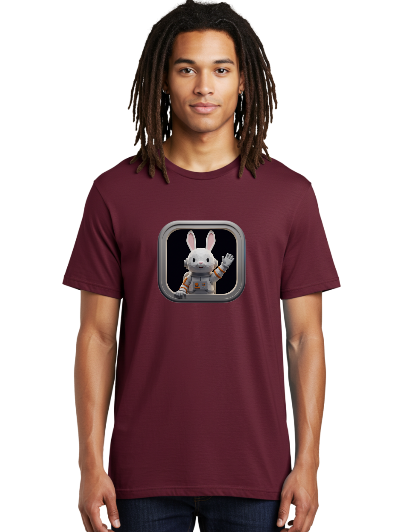 Space-Bunny-4 Men'S Graphic Tee, 100% Cotton, Comfortable Casual Summer Wear, Machine Washable, Vintage Camera, Old Camera, Antique Camera, Black Camera, Classic Photography, Photography Equipment, Nostalgic Device, Film Camera, Camera Art Bai401