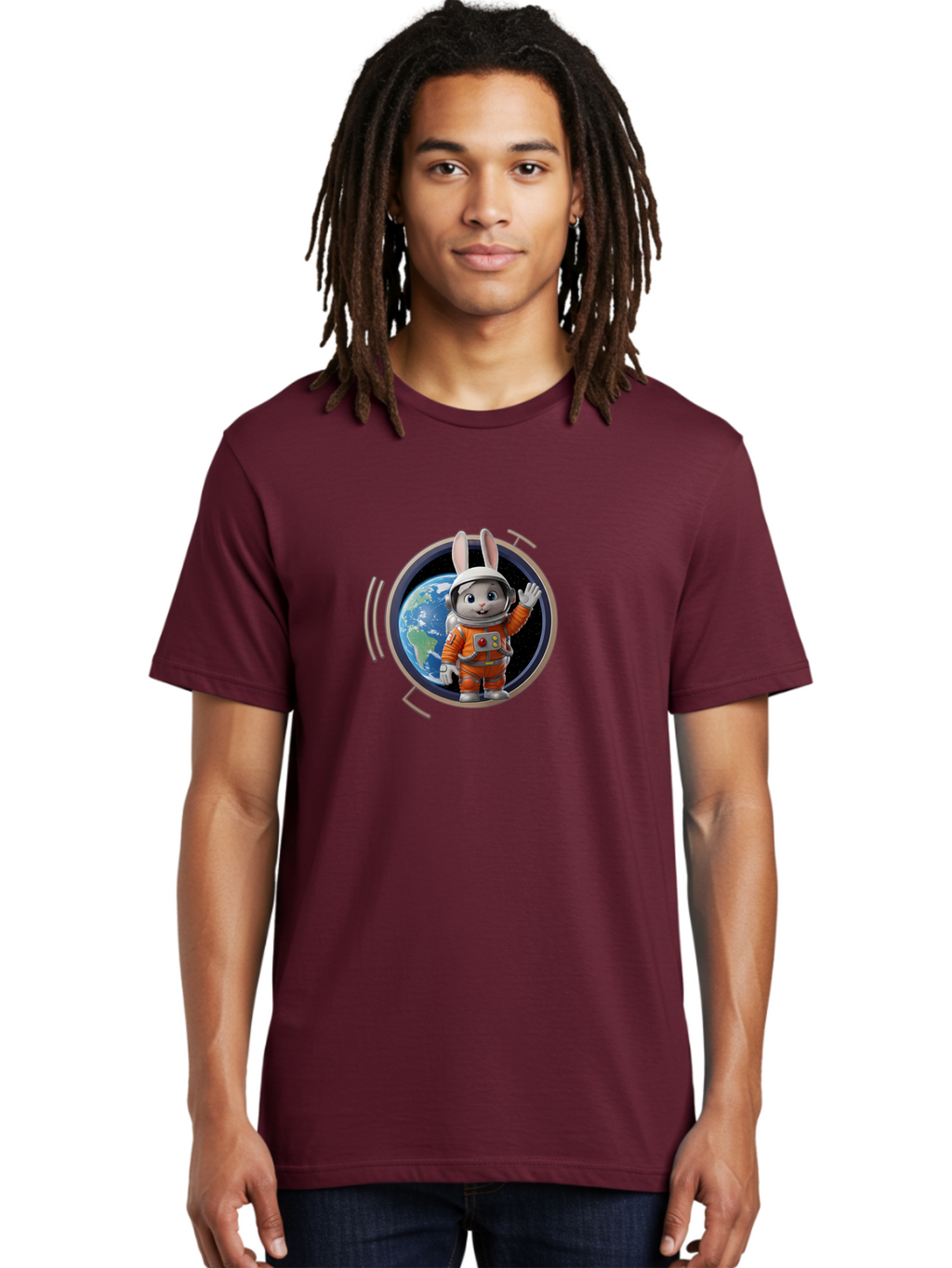 Space-Bunny-6 Men'S Graphic Tee, 100% Cotton, Comfortable Casual Summer Wear, Machine Washable, Vintage Camera, Old Camera, Antique Camera, Black Camera, Classic Photography, Photography Equipment, Nostalgic Device, Film Camera, Camera Art Bai403