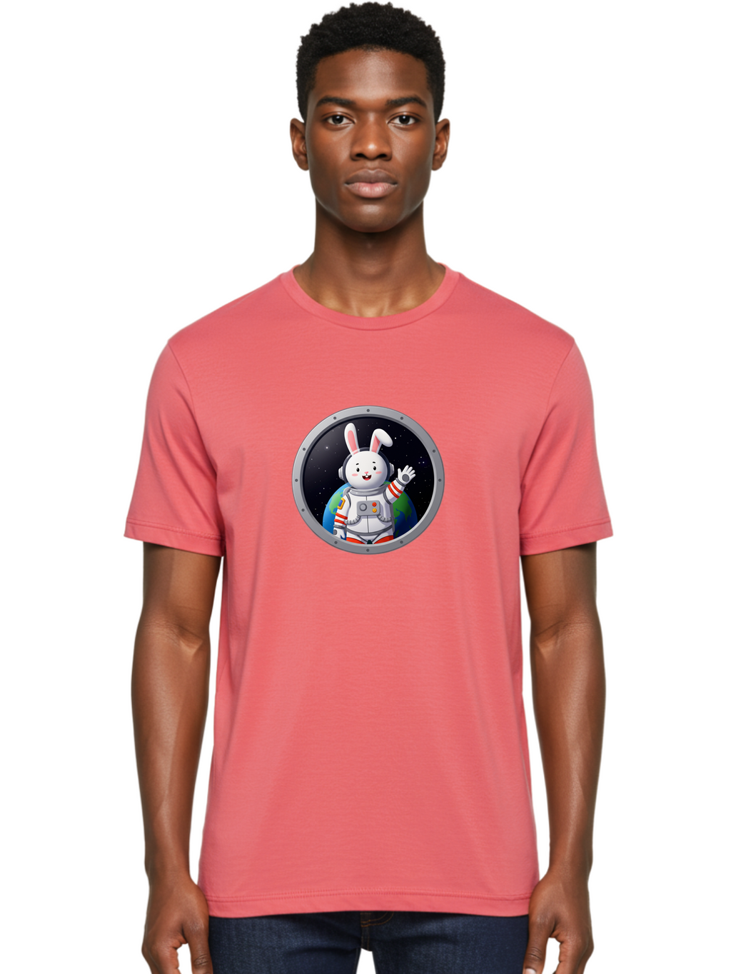 Space-Bunny-7 Men'S Graphic Tee, 100% Cotton, Comfortable Casual Summer Wear, Machine Washable, Vintage Camera, Old Camera, Antique Camera, Black Camera, Classic Photography, Photography Equipment, Nostalgic Device, Film Camera, Camera Art Bai404