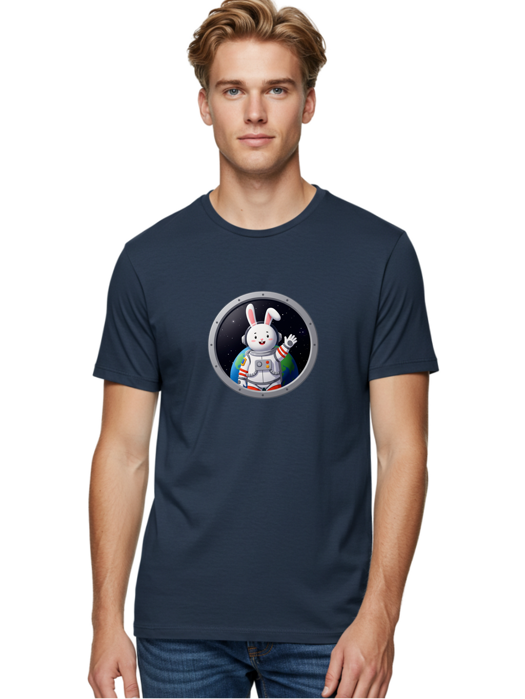 Space-Bunny-7 Men'S Graphic Tee, 100% Cotton, Comfortable Casual Summer Wear, Machine Washable, Vintage Camera, Old Camera, Antique Camera, Black Camera, Classic Photography, Photography Equipment, Nostalgic Device, Film Camera, Camera Art Bai404