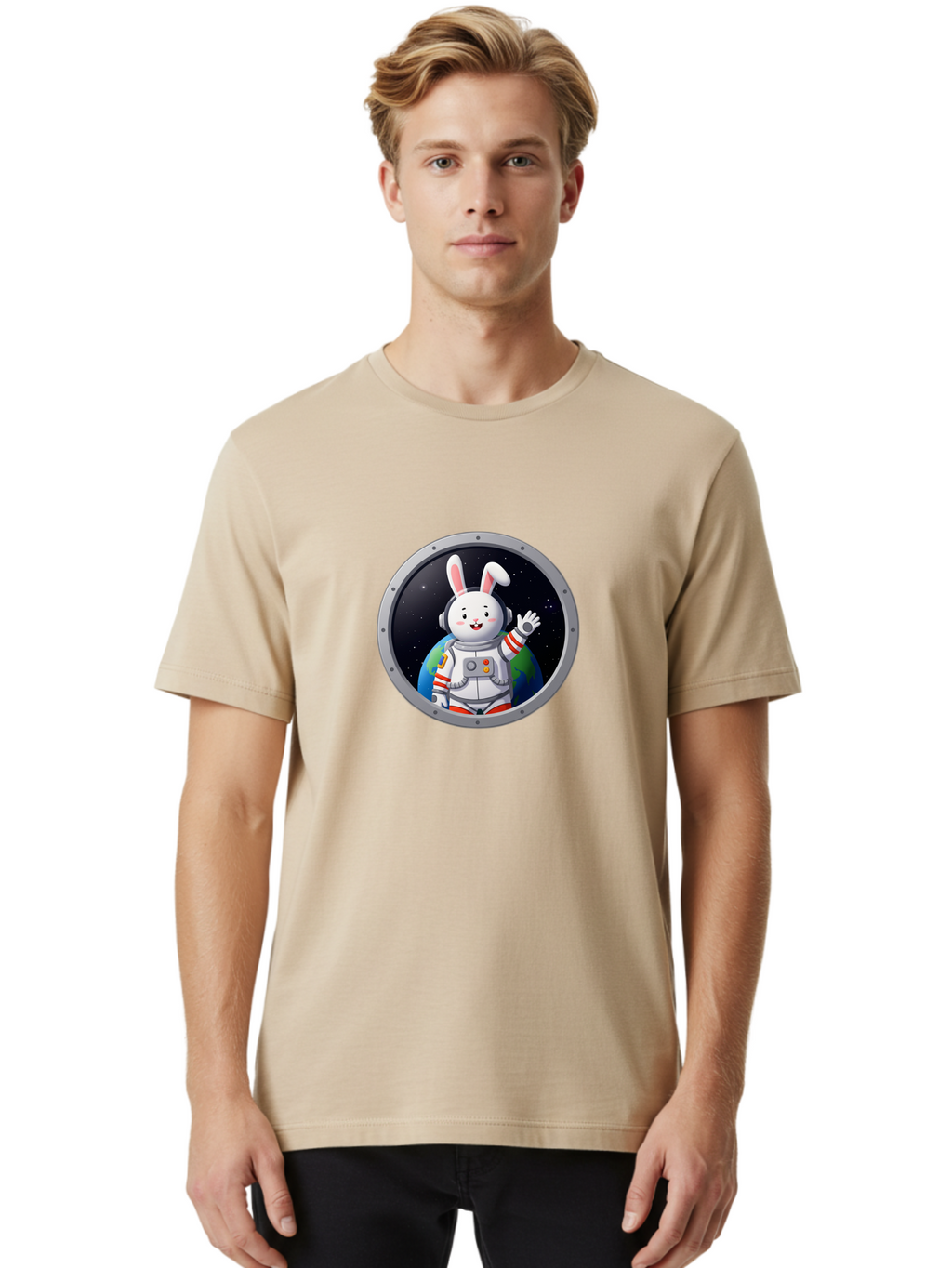 Space-Bunny-7 Men'S Graphic Tee, 100% Cotton, Comfortable Casual Summer Wear, Machine Washable, Vintage Camera, Old Camera, Antique Camera, Black Camera, Classic Photography, Photography Equipment, Nostalgic Device, Film Camera, Camera Art Bai404