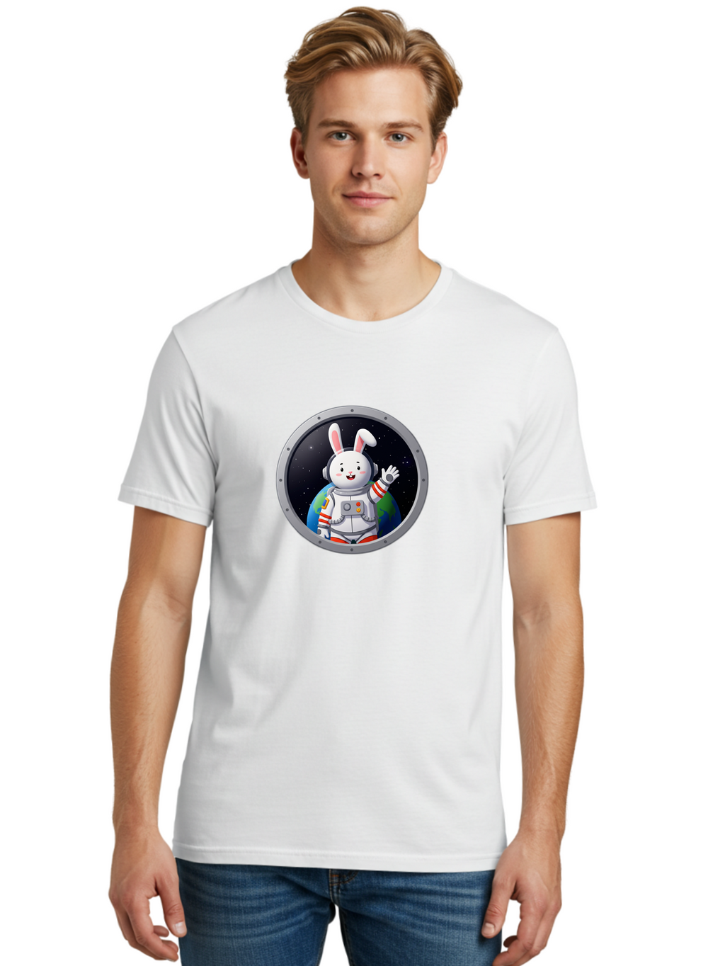 Space-Bunny-7 Men'S Graphic Tee, 100% Cotton, Comfortable Casual Summer Wear, Machine Washable, Vintage Camera, Old Camera, Antique Camera, Black Camera, Classic Photography, Photography Equipment, Nostalgic Device, Film Camera, Camera Art Bai404