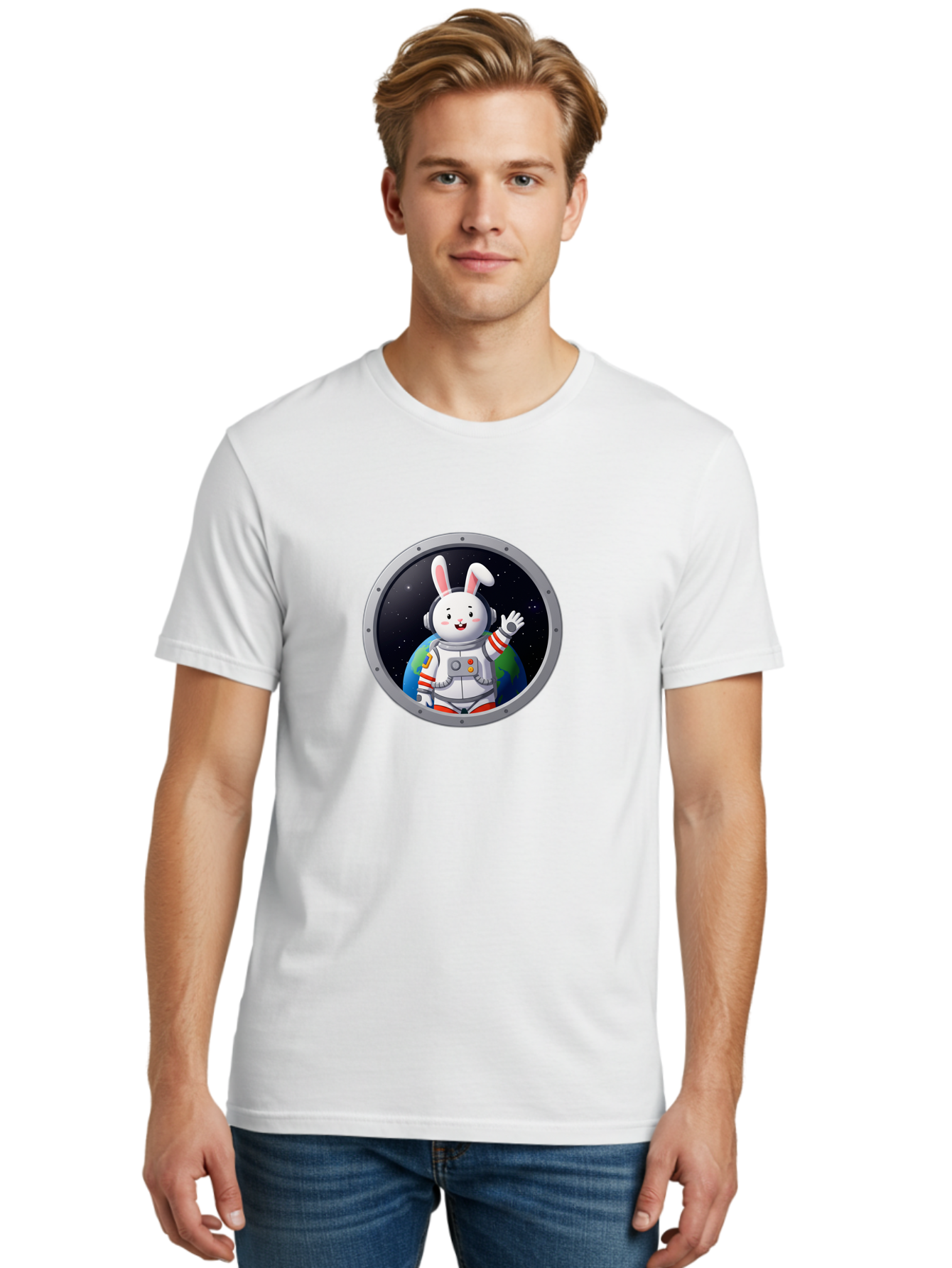 Space-Bunny-7 Men'S Graphic Tee, 100% Cotton, Comfortable Casual Summer Wear, Machine Washable, Vintage Camera, Old Camera, Antique Camera, Black Camera, Classic Photography, Photography Equipment, Nostalgic Device, Film Camera, Camera Art Bai404