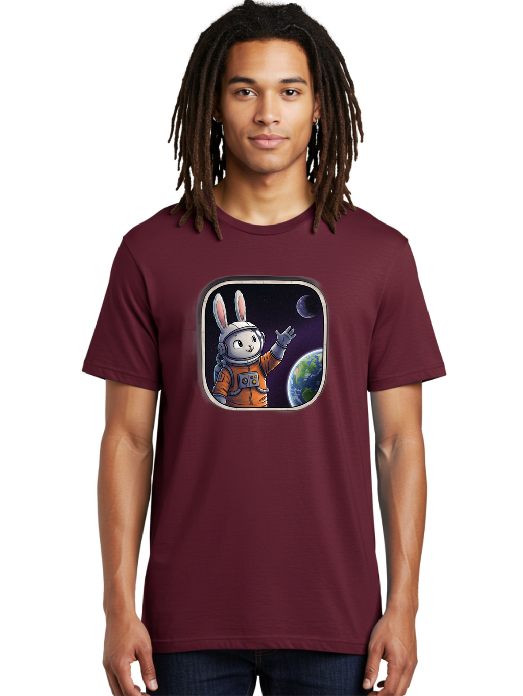 Space-Bunny-8 Men'S Graphic Tee, 100% Cotton, Comfortable Casual Summer Wear, Machine Washable, Vintage Camera, Old Camera, Antique Camera, Black Camera, Classic Photography, Photography Equipment, Nostalgic Device, Film Camera, Camera Art Bai405