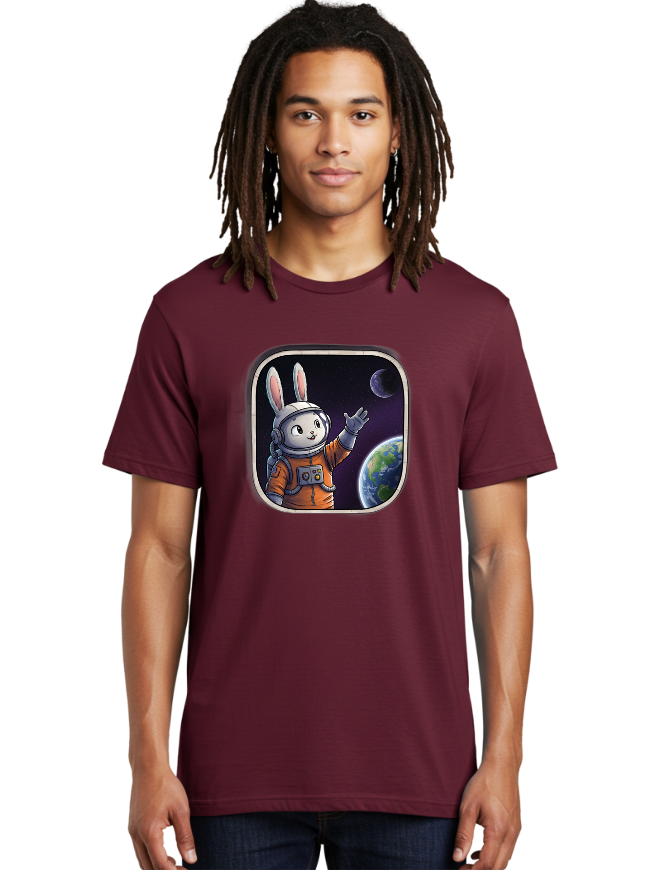 Space-Bunny-8 Men'S Graphic Tee, 100% Cotton, Comfortable Casual Summer Wear, Machine Washable, Vintage Camera, Old Camera, Antique Camera, Black Camera, Classic Photography, Photography Equipment, Nostalgic Device, Film Camera, Camera Art Bai405