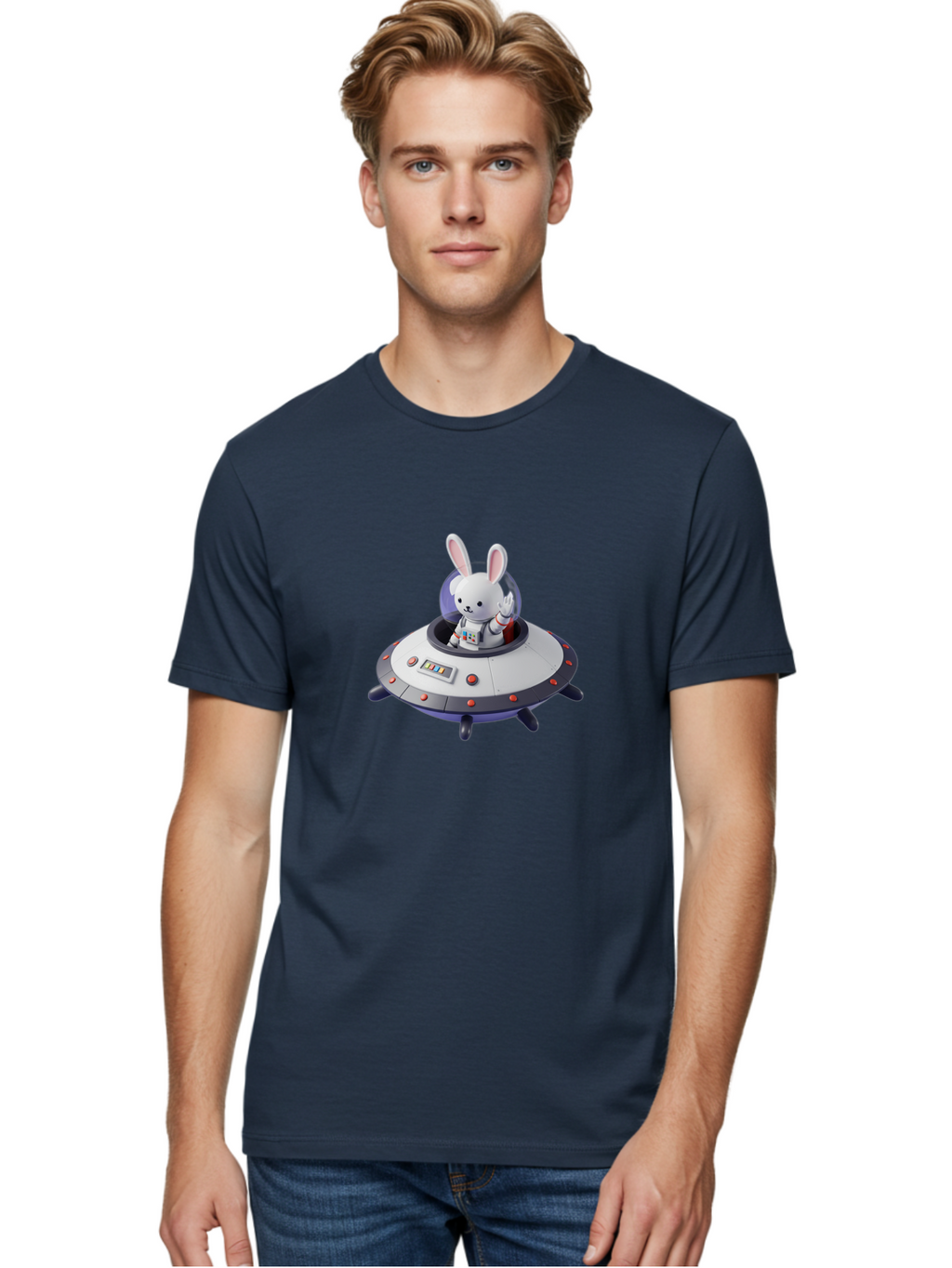 Space-Bunny-9 Men'S Graphic Tee, 100% Cotton, Comfortable Casual Summer Wear, Machine Washable, Vintage Camera, Old Camera, Antique Camera, Black Camera, Classic Photography, Photography Equipment, Nostalgic Device, Film Camera, Camera Art Bai406