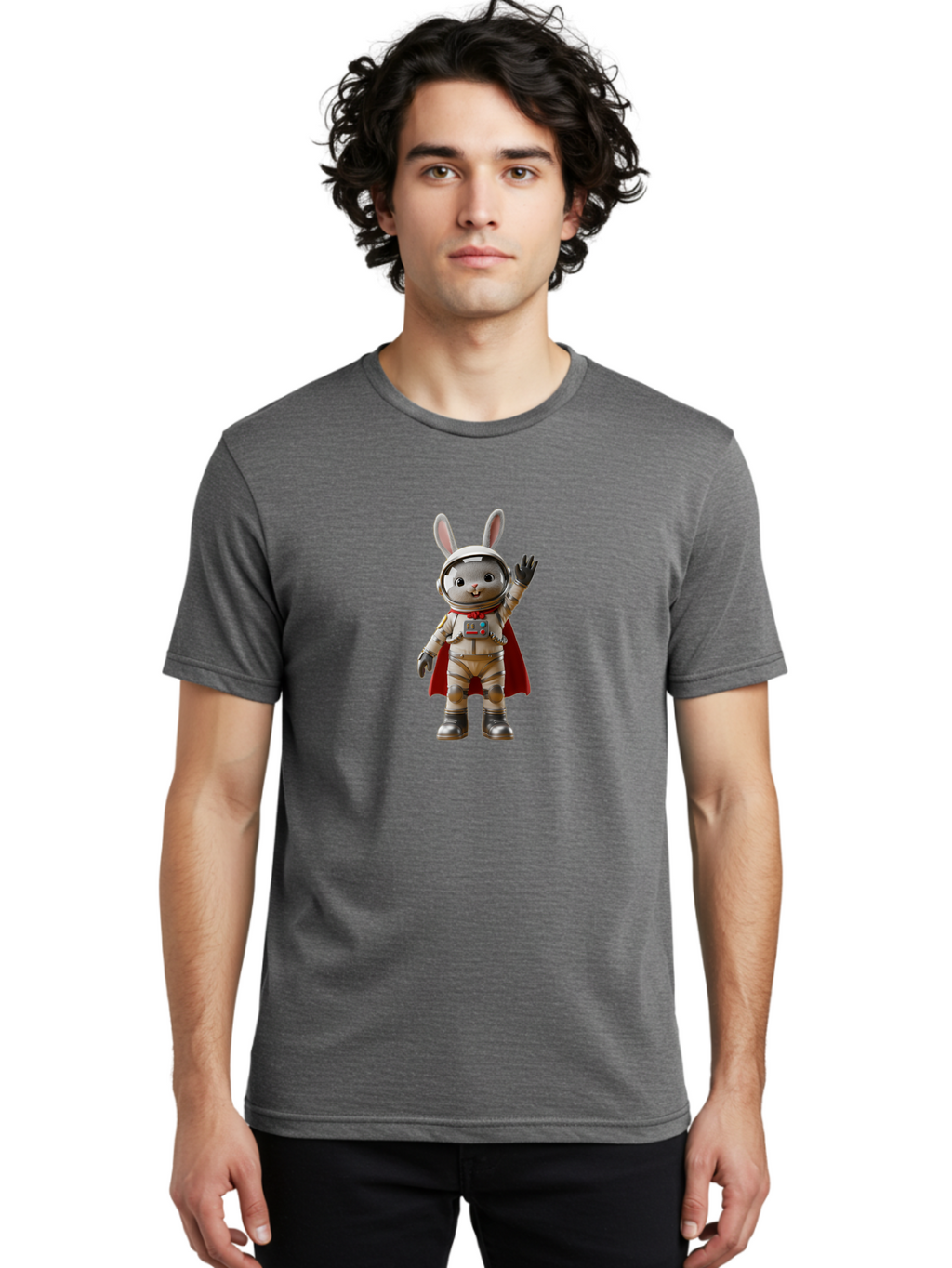 Space-Bunny-Astronaut-2 Men'S Graphic Tee, 100% Cotton, Comfortable Casual Summer Wear, Machine Washable, Vintage Camera, Old Camera, Antique Camera, Black Camera, Classic Photography, Photography Equipment, Nostalgic Device, Film Camera, Bai408