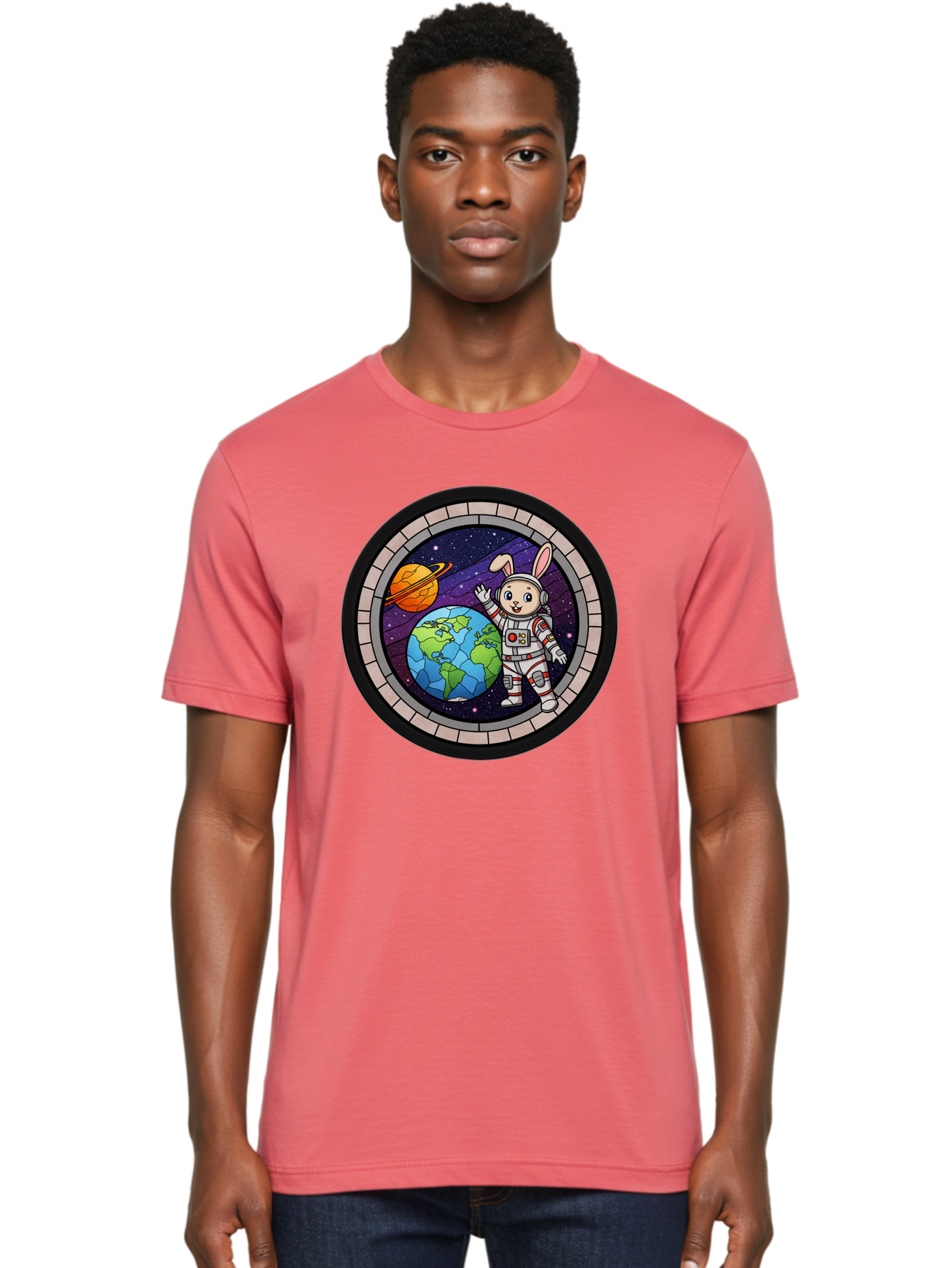 Space-Bunny-Astronaut-3 Men'S Graphic Tee, 100% Cotton, Comfortable Casual Summer Wear, Machine Washable, Vintage Camera, Old Camera, Antique Camera, Black Camera, Classic Photography, Photography Equipment, Nostalgic Device, Film Camera, Bai409