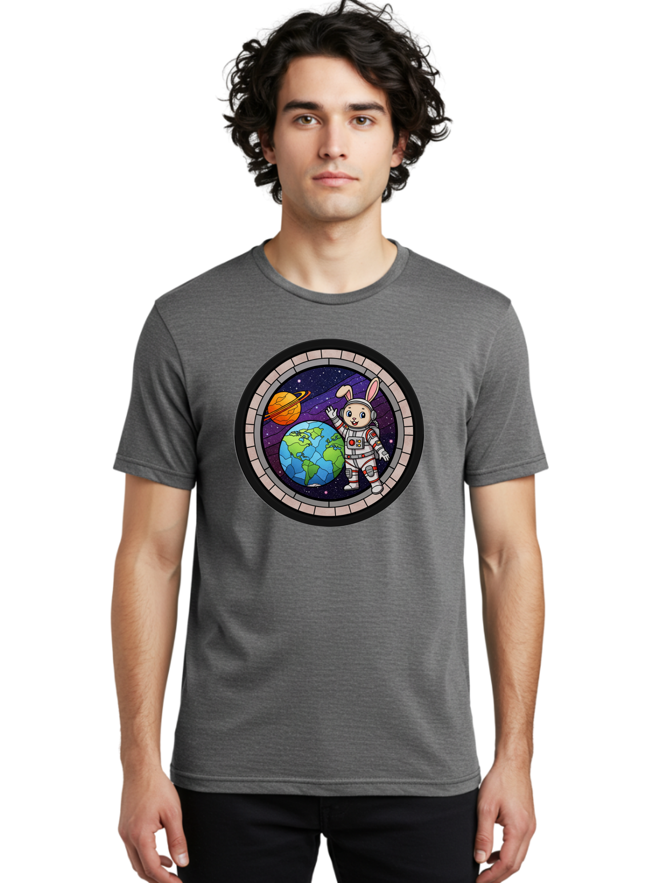 Space-Bunny-Astronaut-3 Men'S Graphic Tee, 100% Cotton, Comfortable Casual Summer Wear, Machine Washable, Vintage Camera, Old Camera, Antique Camera, Black Camera, Classic Photography, Photography Equipment, Nostalgic Device, Film Camera, Bai409
