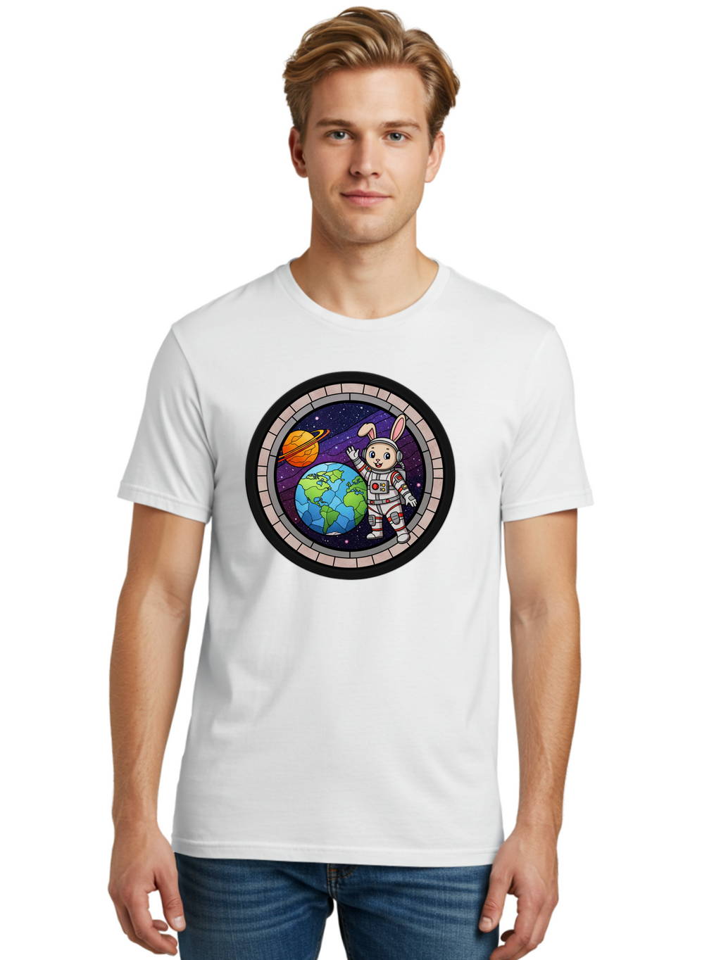Space-Bunny-Astronaut-3 Men'S Graphic Tee, 100% Cotton, Comfortable Casual Summer Wear, Machine Washable, Vintage Camera, Old Camera, Antique Camera, Black Camera, Classic Photography, Photography Equipment, Nostalgic Device, Film Camera, Bai409