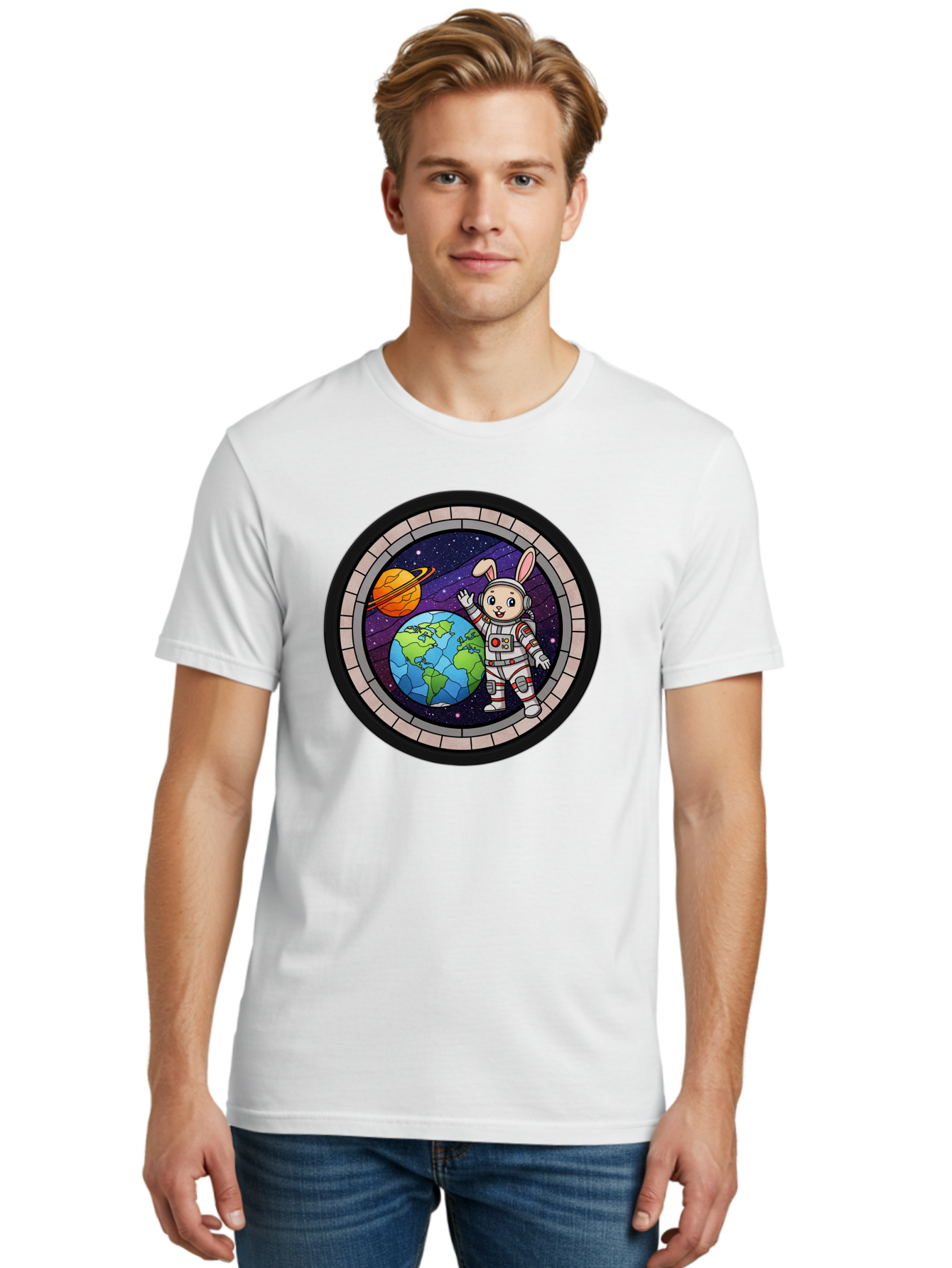Space-Bunny-Astronaut-3 Men'S Graphic Tee, 100% Cotton, Comfortable Casual Summer Wear, Machine Washable, Vintage Camera, Old Camera, Antique Camera, Black Camera, Classic Photography, Photography Equipment, Nostalgic Device, Film Camera, Bai409
