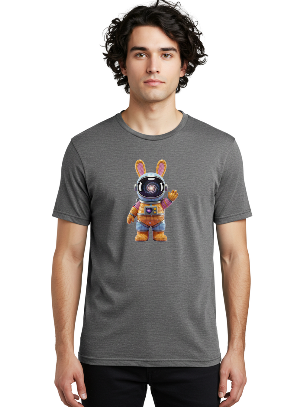 Space-Bunny-Astronaut Men'S Graphic Tee, 100% Cotton, Comfortable Casual Summer Wear, Machine Washable, Vintage Camera, Old Camera, Antique Camera, Black Camera, Classic Photography, Photography Equipment, Nostalgic Device, Film Camera, Bai410