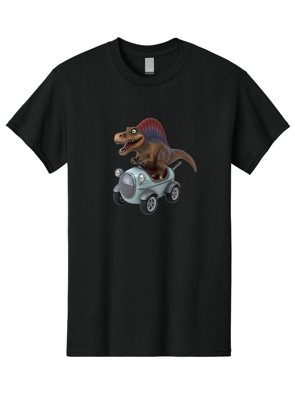 Spinosaurus-Driving-A-Car Men'S Graphic Tee, 100% Cotton, Comfortable Casual Summer Wear, Machine Washable, Vintage Camera, Old Camera, Antique Camera, Black Camera, Classic Photography, Photography Equipment, Nostalgic Device, Film Camera, Bai413
