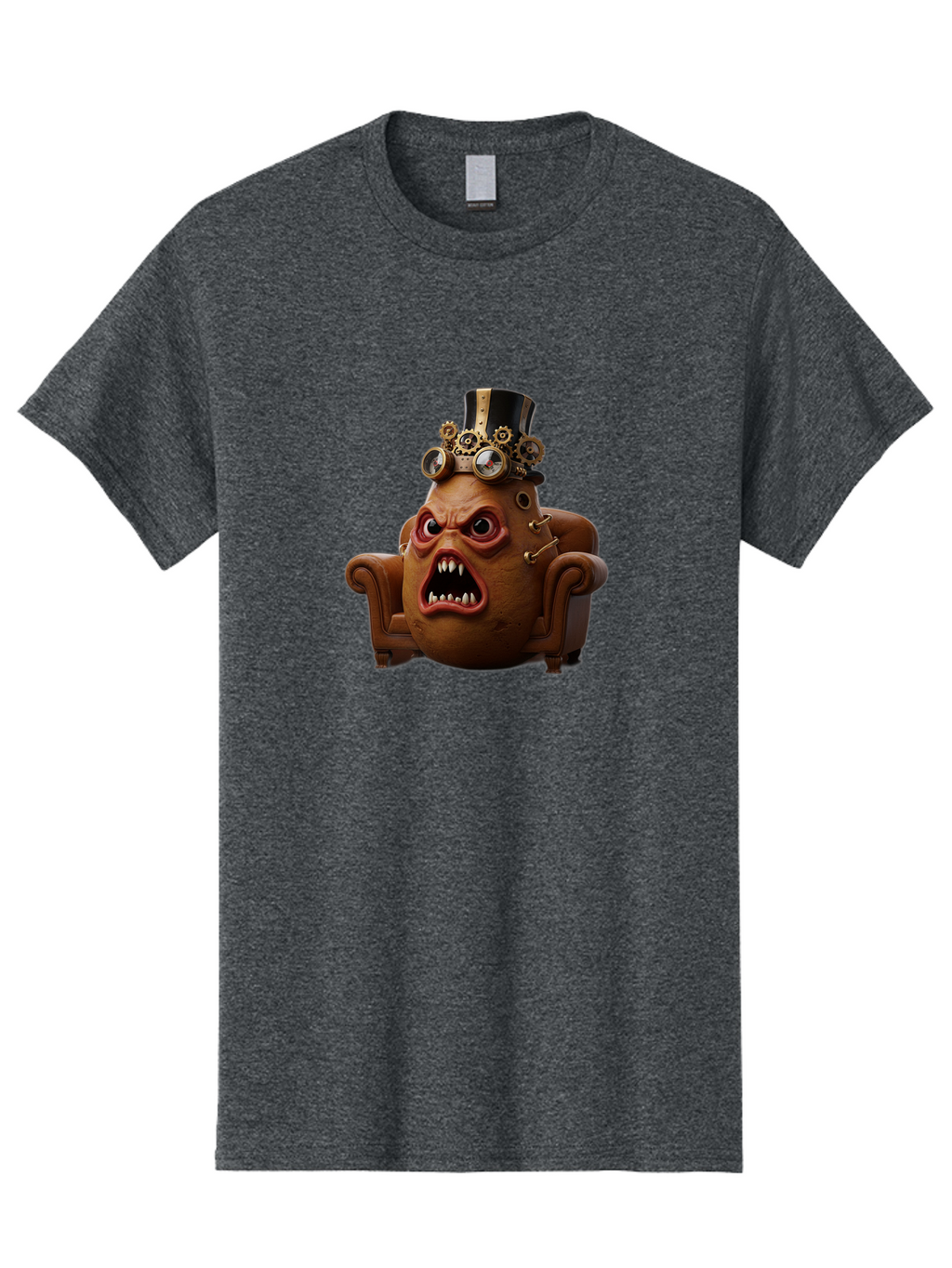Steampunk-Potato Men'S Graphic Tee, 100% Cotton, Comfortable Casual Summer Wear, Machine Washable, Vintage Camera, Old Camera, Antique Camera, Black Camera, Classic Photography, Photography Equipment, Nostalgic Device, Film Camera, Camera Art Bai424