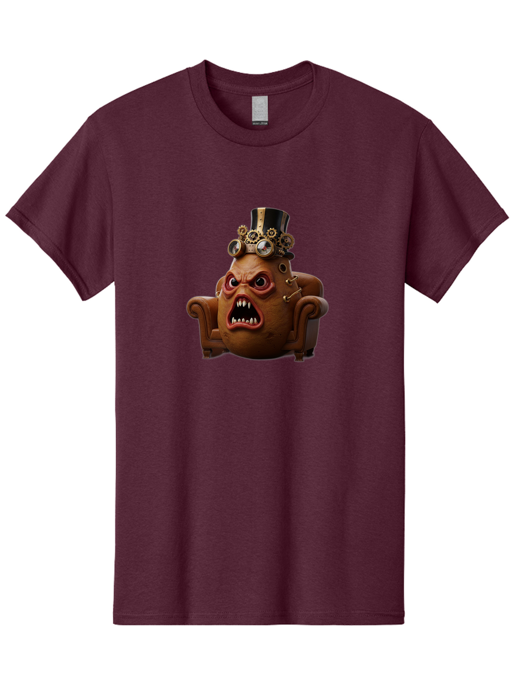 Steampunk-Potato Men'S Graphic Tee, 100% Cotton, Comfortable Casual Summer Wear, Machine Washable, Vintage Camera, Old Camera, Antique Camera, Black Camera, Classic Photography, Photography Equipment, Nostalgic Device, Film Camera, Camera Art Bai424
