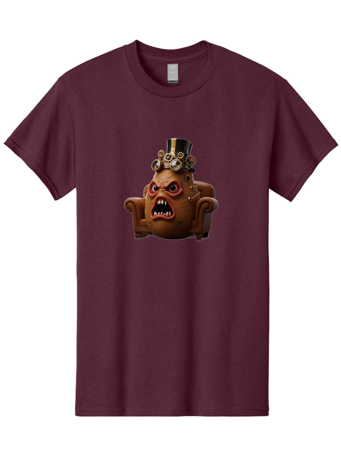 Steampunk-Potato Men'S Graphic Tee, 100% Cotton, Comfortable Casual Summer Wear, Machine Washable, Vintage Camera, Old Camera, Antique Camera, Black Camera, Classic Photography, Photography Equipment, Nostalgic Device, Film Camera, Camera Art Bai424