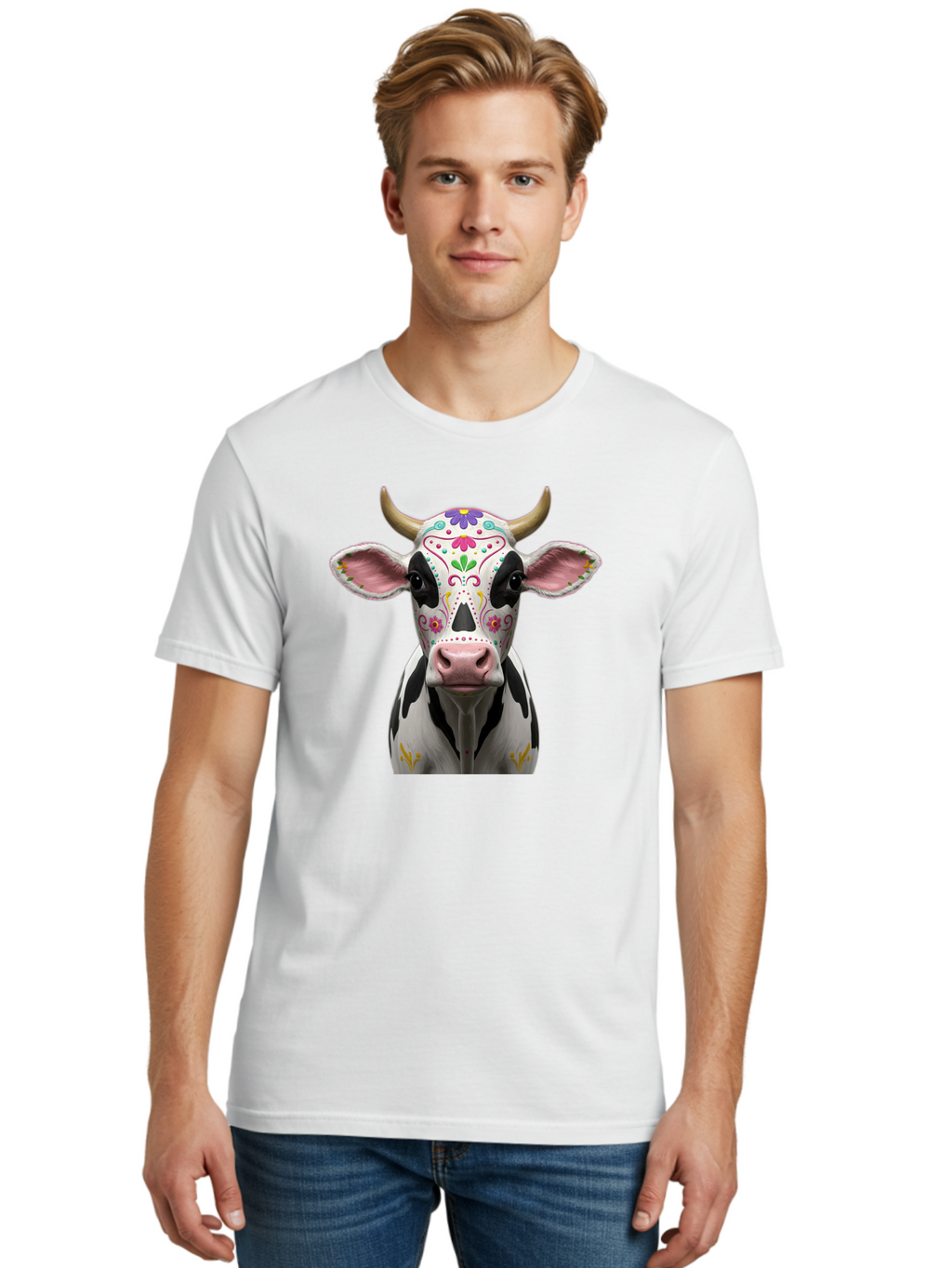 Sugar-Skull-Cow Men'S Graphic Tee, 100% Cotton, Comfortable Casual Summer Wear, Machine Washable, Vintage Camera, Old Camera, Antique Camera, Black Camera, Classic Photography, Photography Equipment, Nostalgic Device, Film Camera, Camera Art Bai429