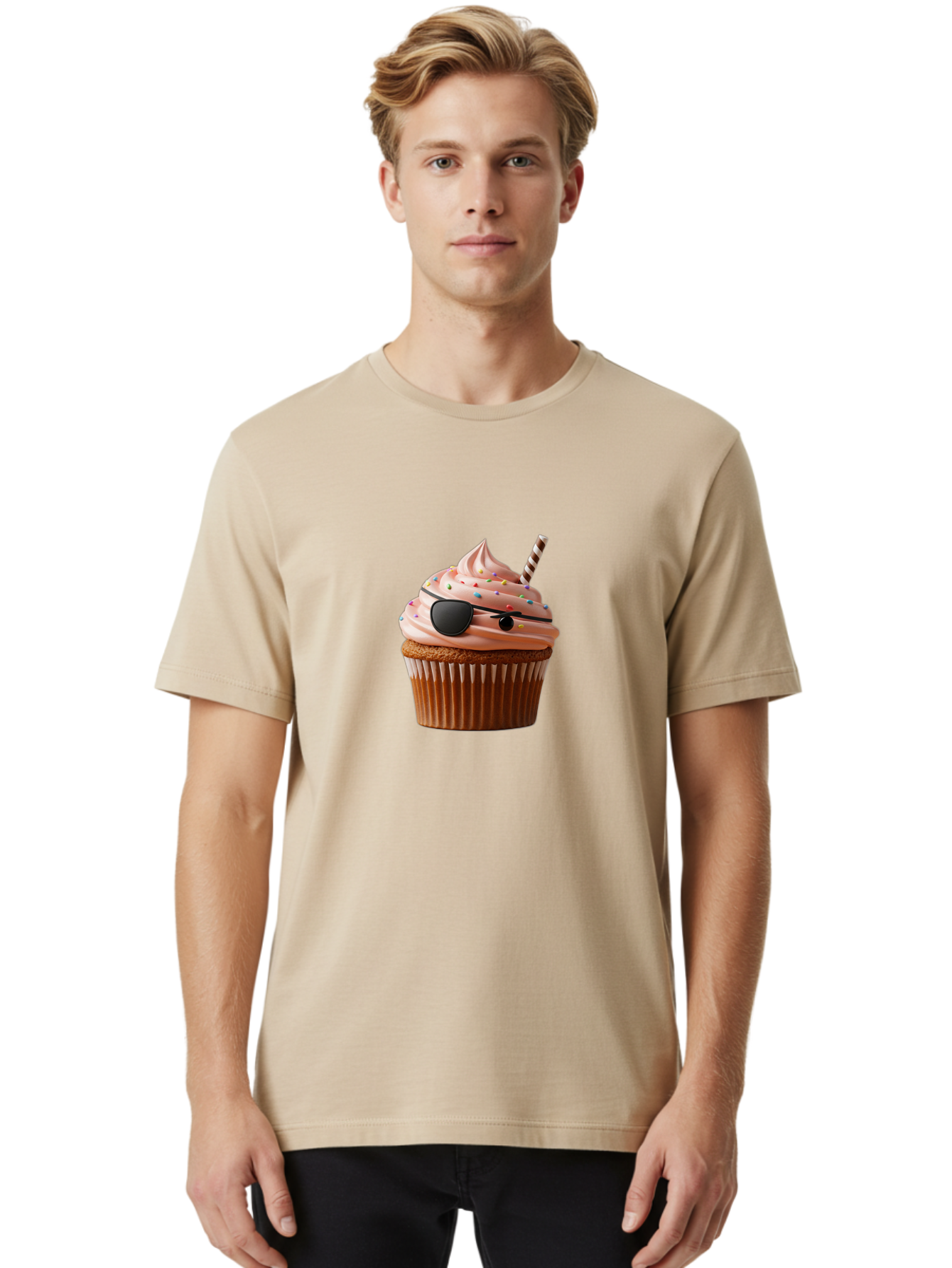 Sunglasses-Cupcake Men'S Graphic Tee, 100% Cotton, Comfortable Casual Summer Wear, Machine Washable, Vintage Camera, Old Camera, Antique Camera, Black Camera, Classic Photography, Photography Equipment, Nostalgic Device, Film Camera, Bai431