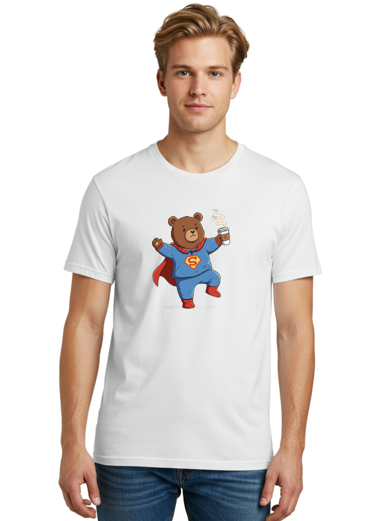 Super-Bear Men'S Graphic Tee, 100% Cotton, Comfortable Casual Summer Wear, Machine Washable, Vintage Camera, Old Camera, Antique Camera, Black Camera, Classic Photography, Photography Equipment, Nostalgic Device, Film Camera, Camera Art Bai432