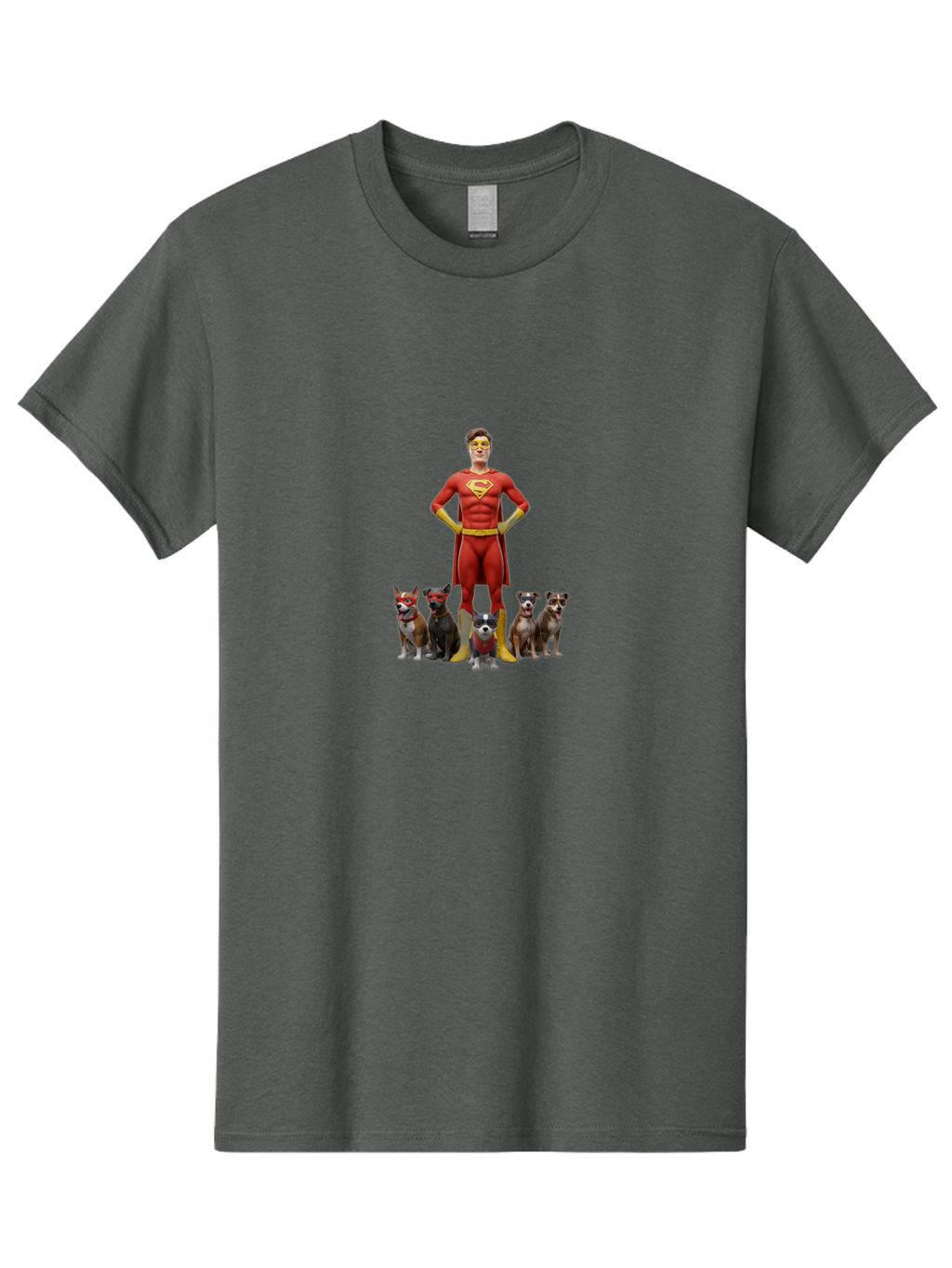 Superboy-With-Dogs Men'S Graphic Tee, 100% Cotton, Comfortable Casual Summer Wear, Machine Washable, Vintage Camera, Old Camera, Antique Camera, Black Camera, Classic Photography, Photography Equipment, Nostalgic Device, Film Camera, Bai433