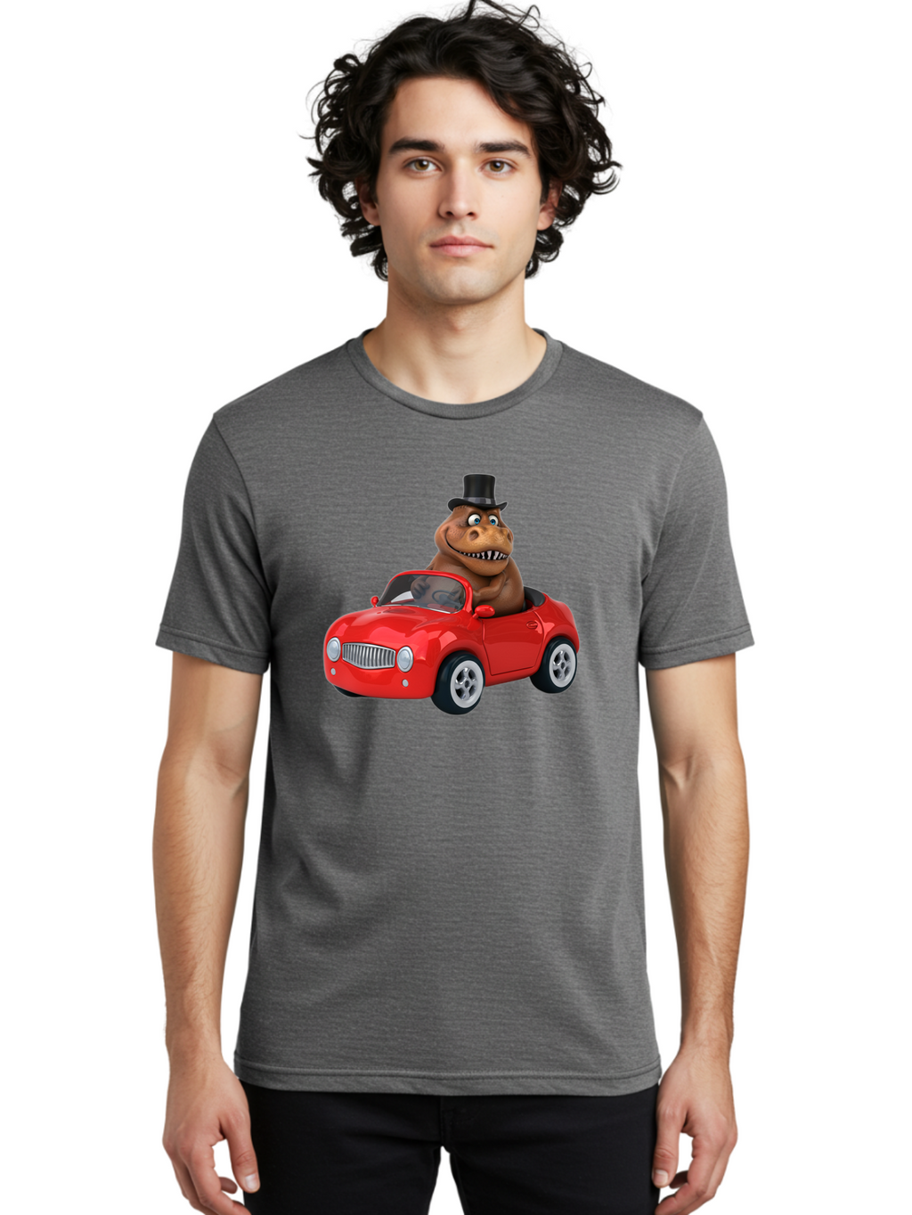 T-Rex-In-Convertible Men'S Graphic Tee, 100% Cotton, Comfortable Casual Summer Wear, Machine Washable, Vintage Camera, Old Camera, Antique Camera, Black Camera, Classic Photography, Photography Equipment, Nostalgic Device, Film Camera, Bai437