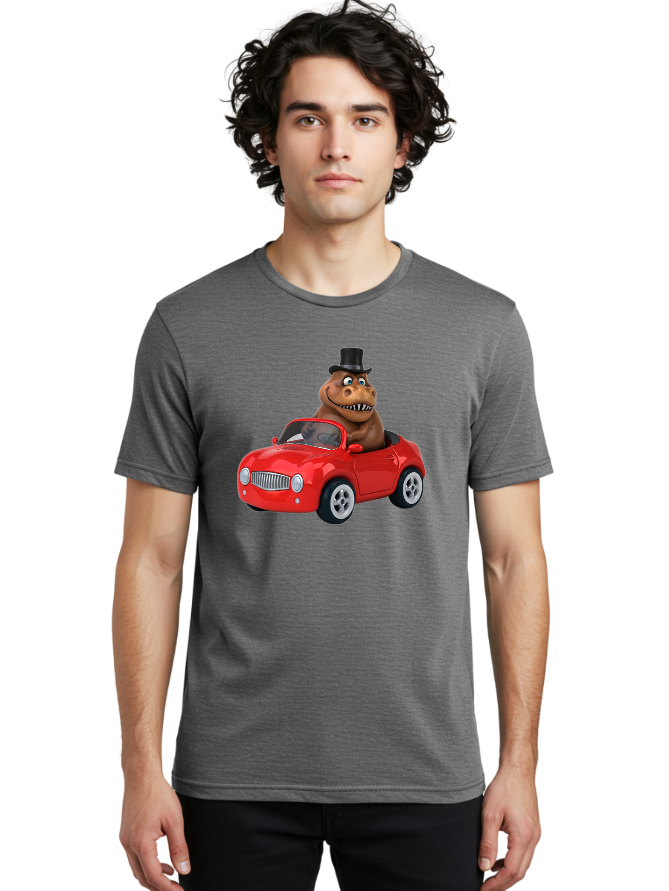 T-Rex-In-Convertible Men'S Graphic Tee, 100% Cotton, Comfortable Casual Summer Wear, Machine Washable, Vintage Camera, Old Camera, Antique Camera, Black Camera, Classic Photography, Photography Equipment, Nostalgic Device, Film Camera, Bai437