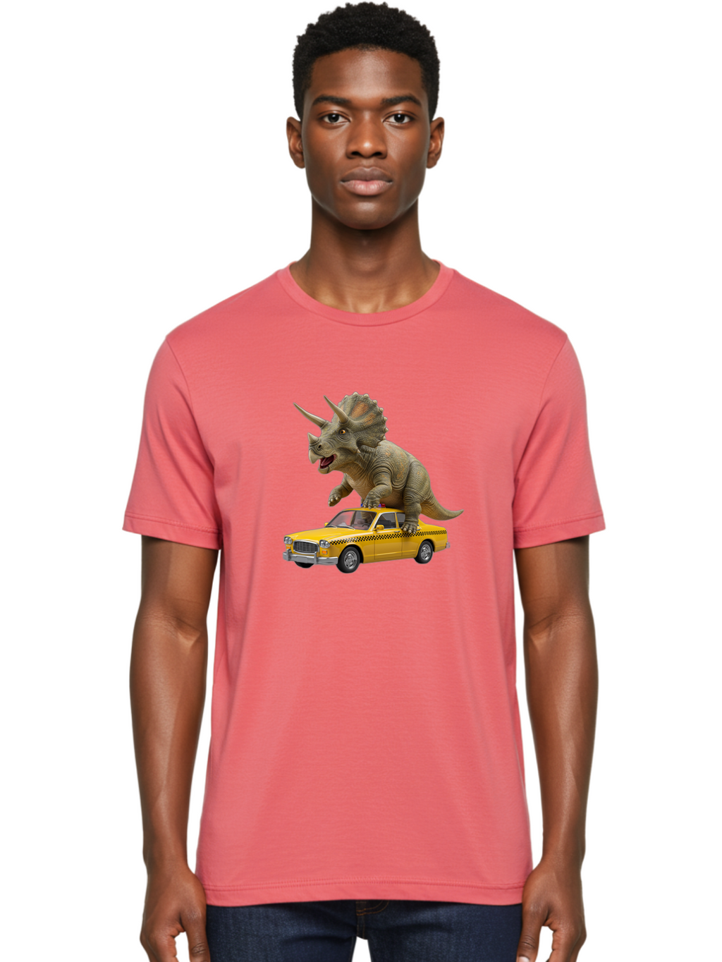 T-Rex-On-Taxi Men'S Graphic Tee, 100% Cotton, Comfortable Casual Summer Wear, Machine Washable, Vintage Camera, Old Camera, Antique Camera, Black Camera, Classic Photography, Photography Equipment, Nostalgic Device, Film Camera, Camera Art Bai440