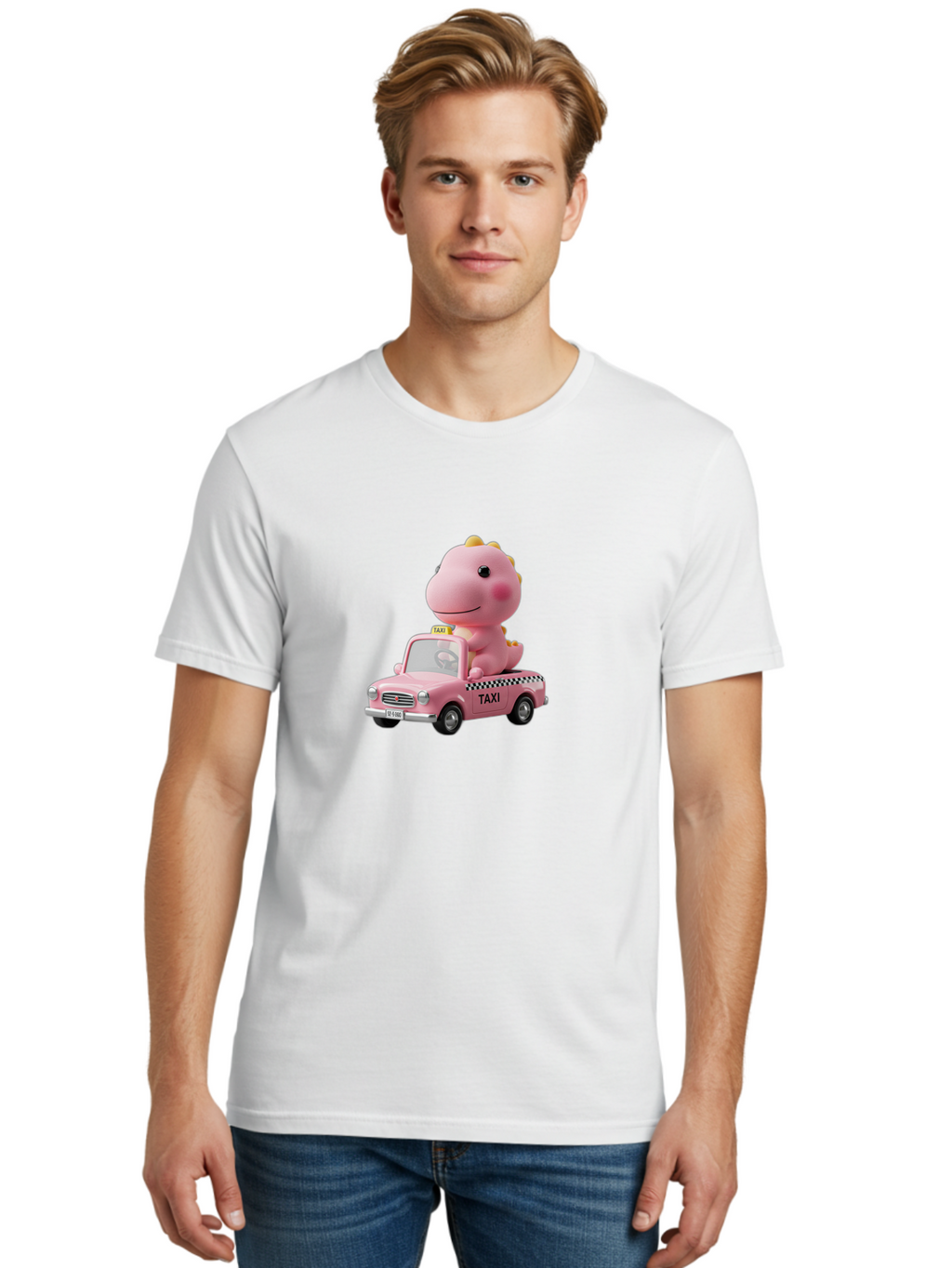 Taxi-Dinosaur Men'S Graphic Tee, 100% Cotton, Comfortable Casual Summer Wear, Machine Washable, Vintage Camera, Old Camera, Antique Camera, Black Camera, Classic Photography, Photography Equipment, Nostalgic Device, Film Camera, Camera Art Bai445