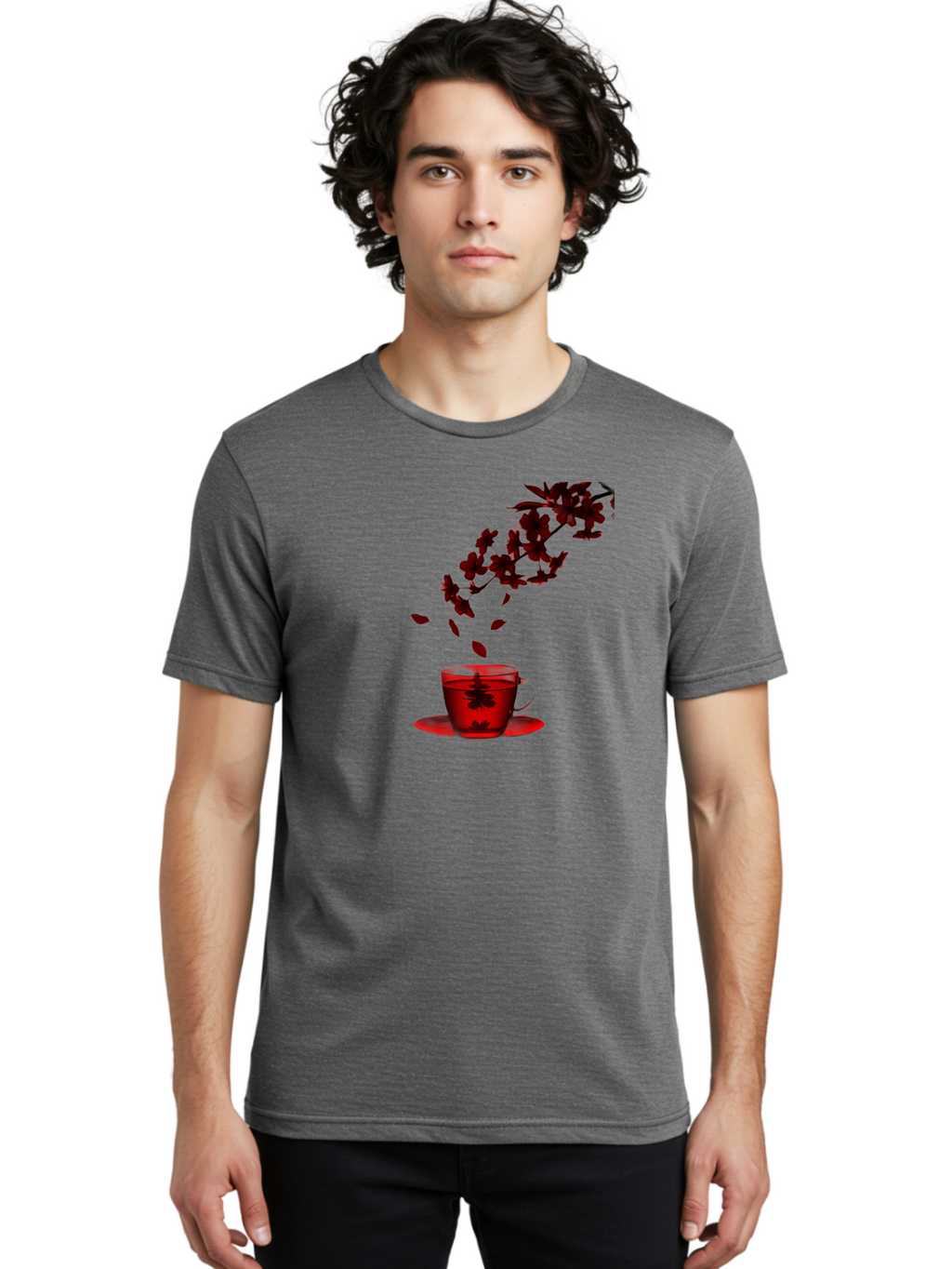 Tea-Cup Men'S Graphic Tee, 100% Cotton, Comfortable Casual Summer Wear, Machine Washable, Vintage Camera, Old Camera, Antique Camera, Black Camera, Classic Photography, Photography Equipment, Nostalgic Device, Film Camera, Camera Art Bai450