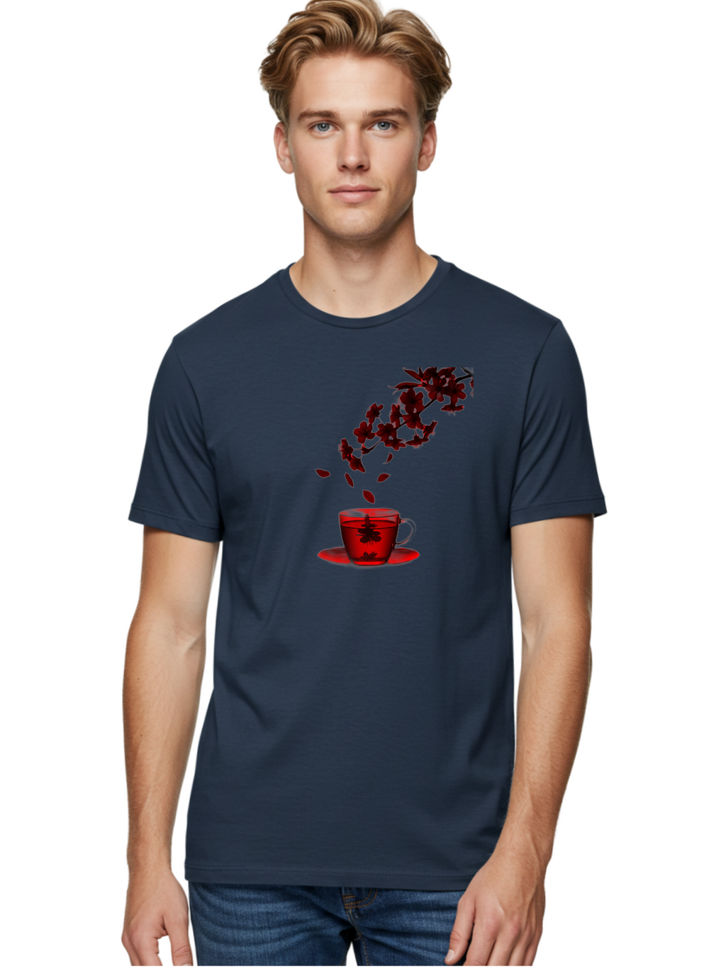 Tea-Cup Men'S Graphic Tee, 100% Cotton, Comfortable Casual Summer Wear, Machine Washable, Vintage Camera, Old Camera, Antique Camera, Black Camera, Classic Photography, Photography Equipment, Nostalgic Device, Film Camera, Camera Art Bai450