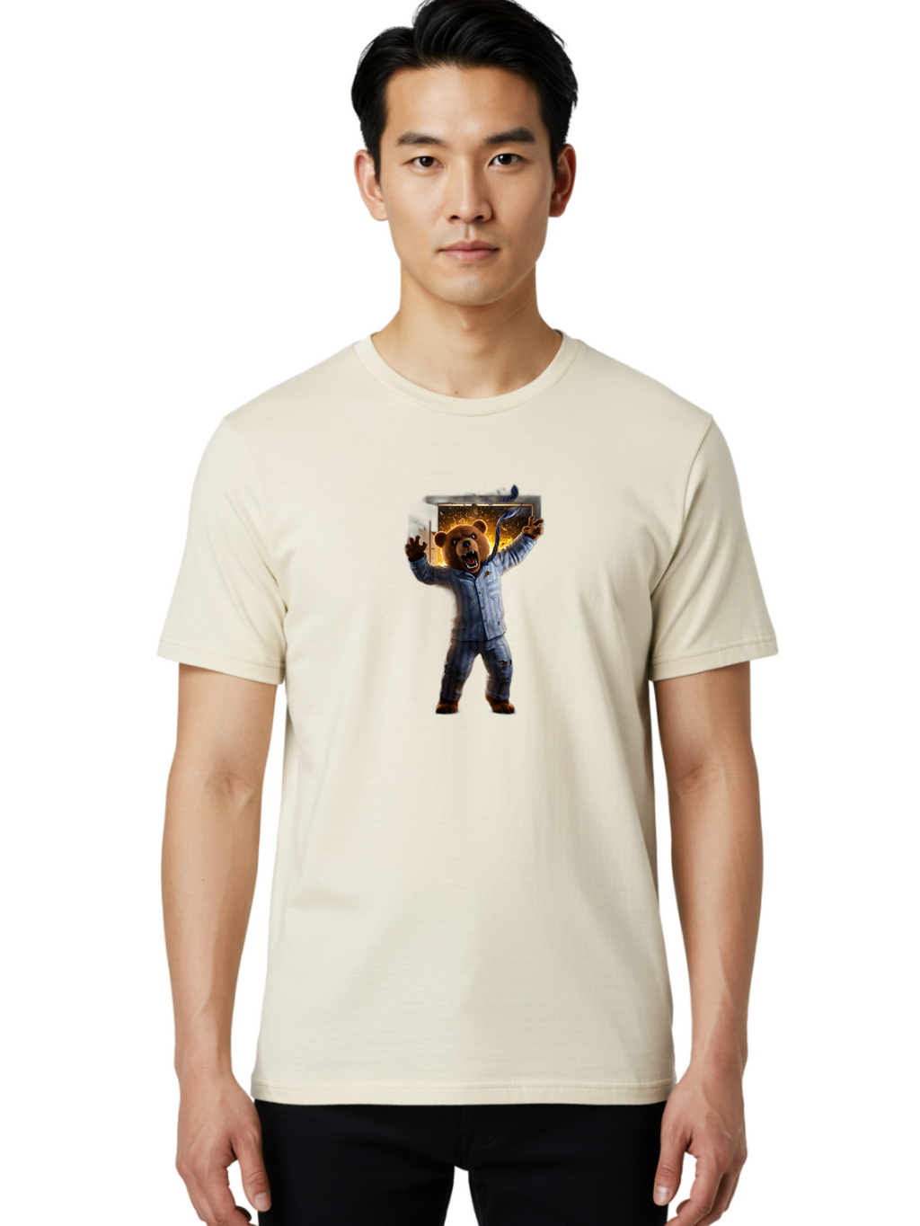 Teddy-2 Men'S Graphic Tee, 100% Cotton, Comfortable Casual Summer Wear, Machine Washable, Vintage Camera, Old Camera, Antique Camera, Black Camera, Classic Photography, Photography Equipment, Nostalgic Device, Film Camera, Camera Art Bai453