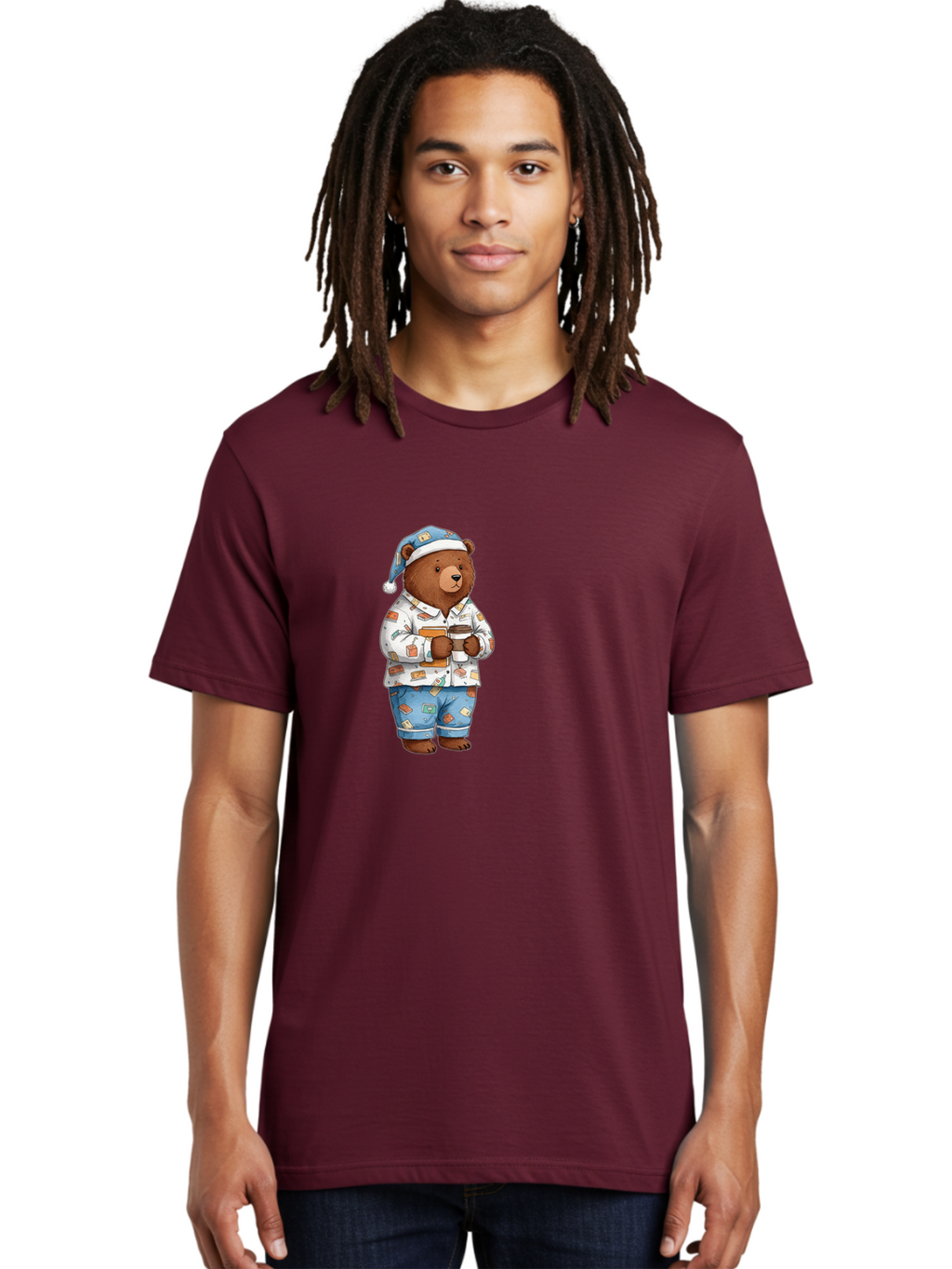 Teddy-Bear-In-Pajamas-1 Men'S Graphic Tee, 100% Cotton, Comfortable Casual Summer Wear, Machine Washable, Vintage Camera, Old Camera, Antique Camera, Black Camera, Classic Photography, Photography Equipment, Nostalgic Device, Film Camera, Bai454