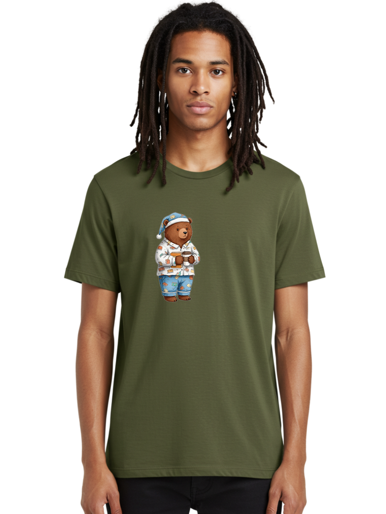 Teddy-Bear-In-Pajamas-1 Men'S Graphic Tee, 100% Cotton, Comfortable Casual Summer Wear, Machine Washable, Vintage Camera, Old Camera, Antique Camera, Black Camera, Classic Photography, Photography Equipment, Nostalgic Device, Film Camera, Bai454