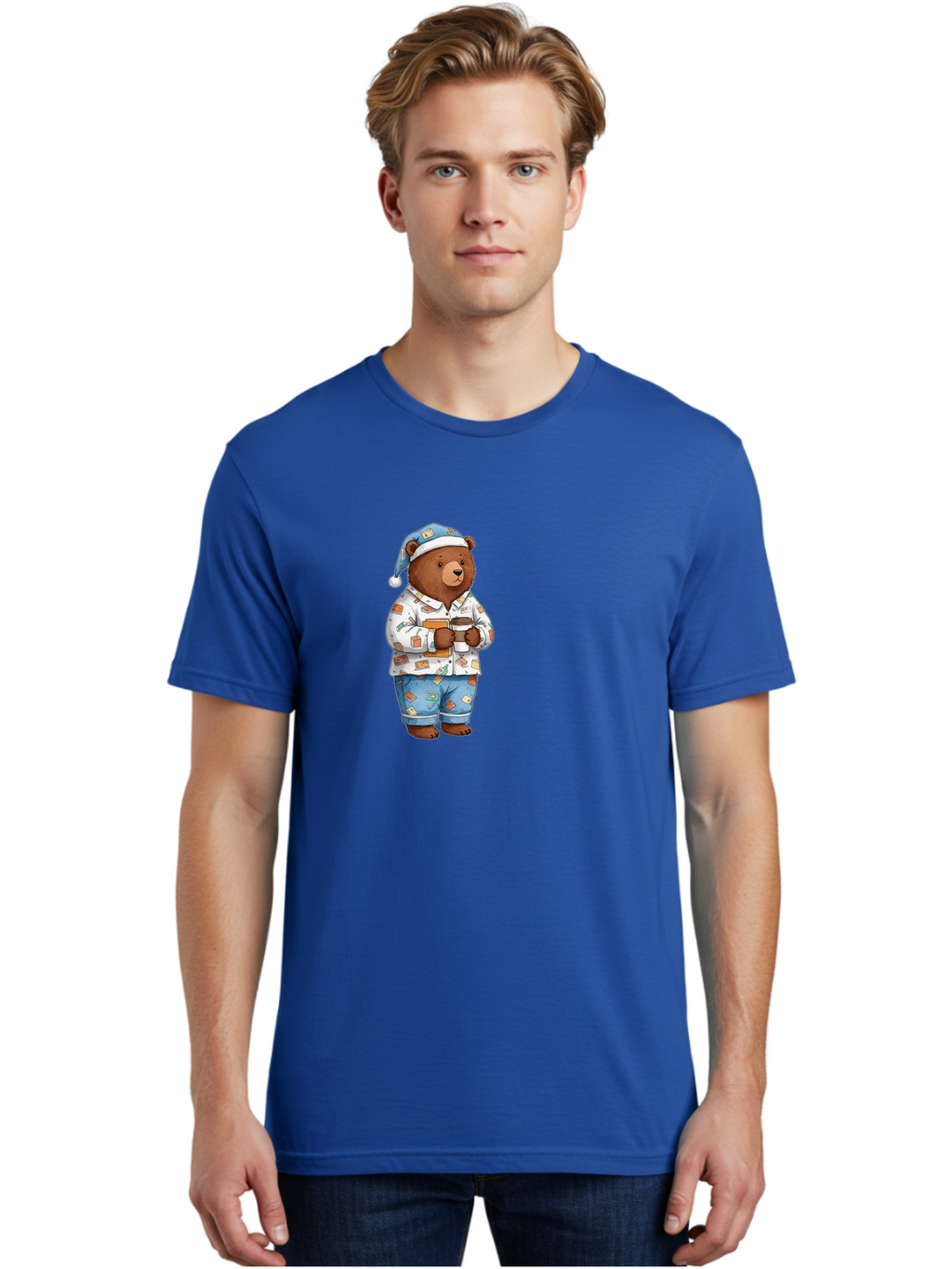 Teddy-Bear-In-Pajamas-1 Men'S Graphic Tee, 100% Cotton, Comfortable Casual Summer Wear, Machine Washable, Vintage Camera, Old Camera, Antique Camera, Black Camera, Classic Photography, Photography Equipment, Nostalgic Device, Film Camera, Bai454