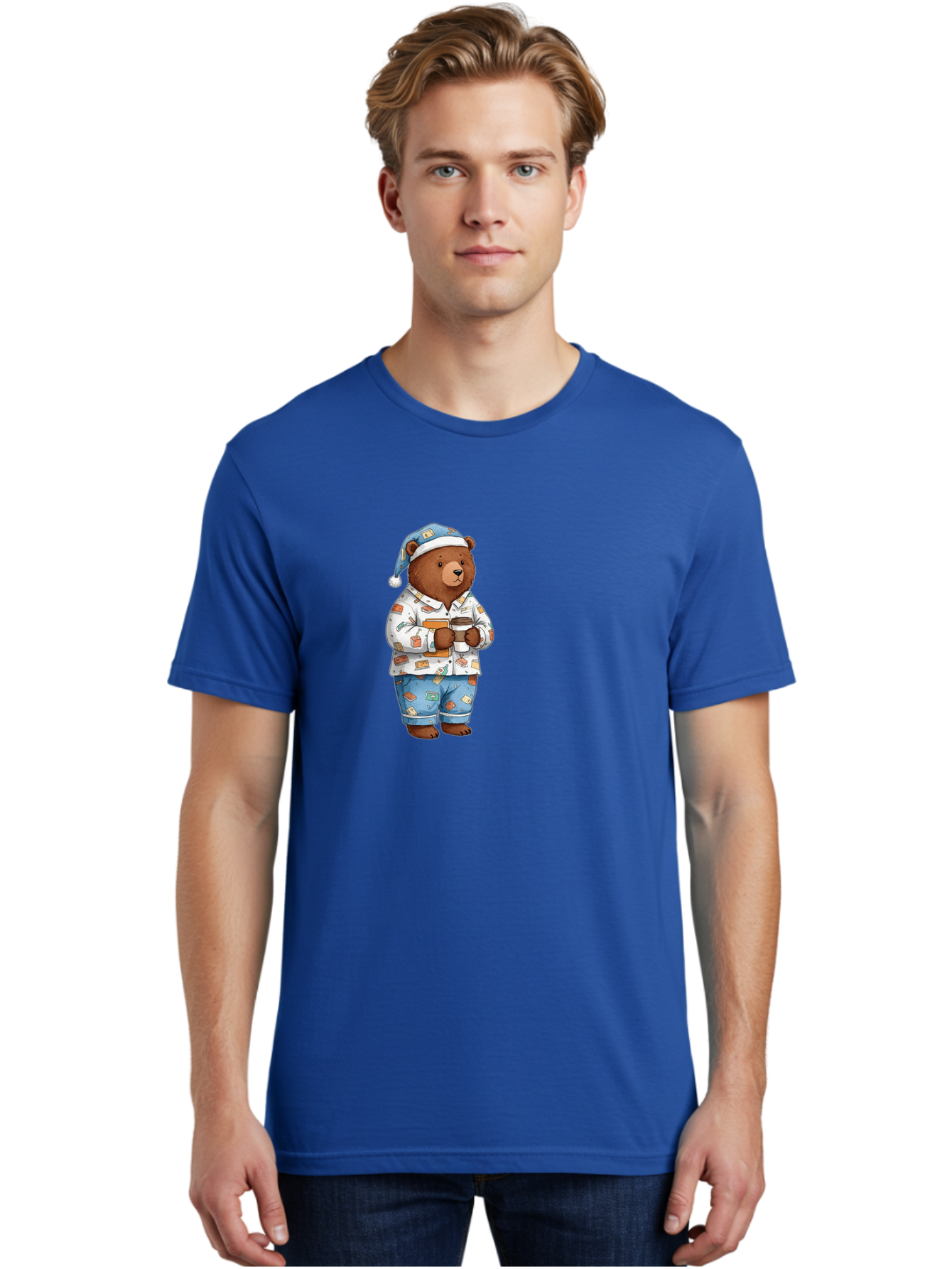 Teddy-Bear-In-Pajamas-1 Men'S Graphic Tee, 100% Cotton, Comfortable Casual Summer Wear, Machine Washable, Vintage Camera, Old Camera, Antique Camera, Black Camera, Classic Photography, Photography Equipment, Nostalgic Device, Film Camera, Bai454
