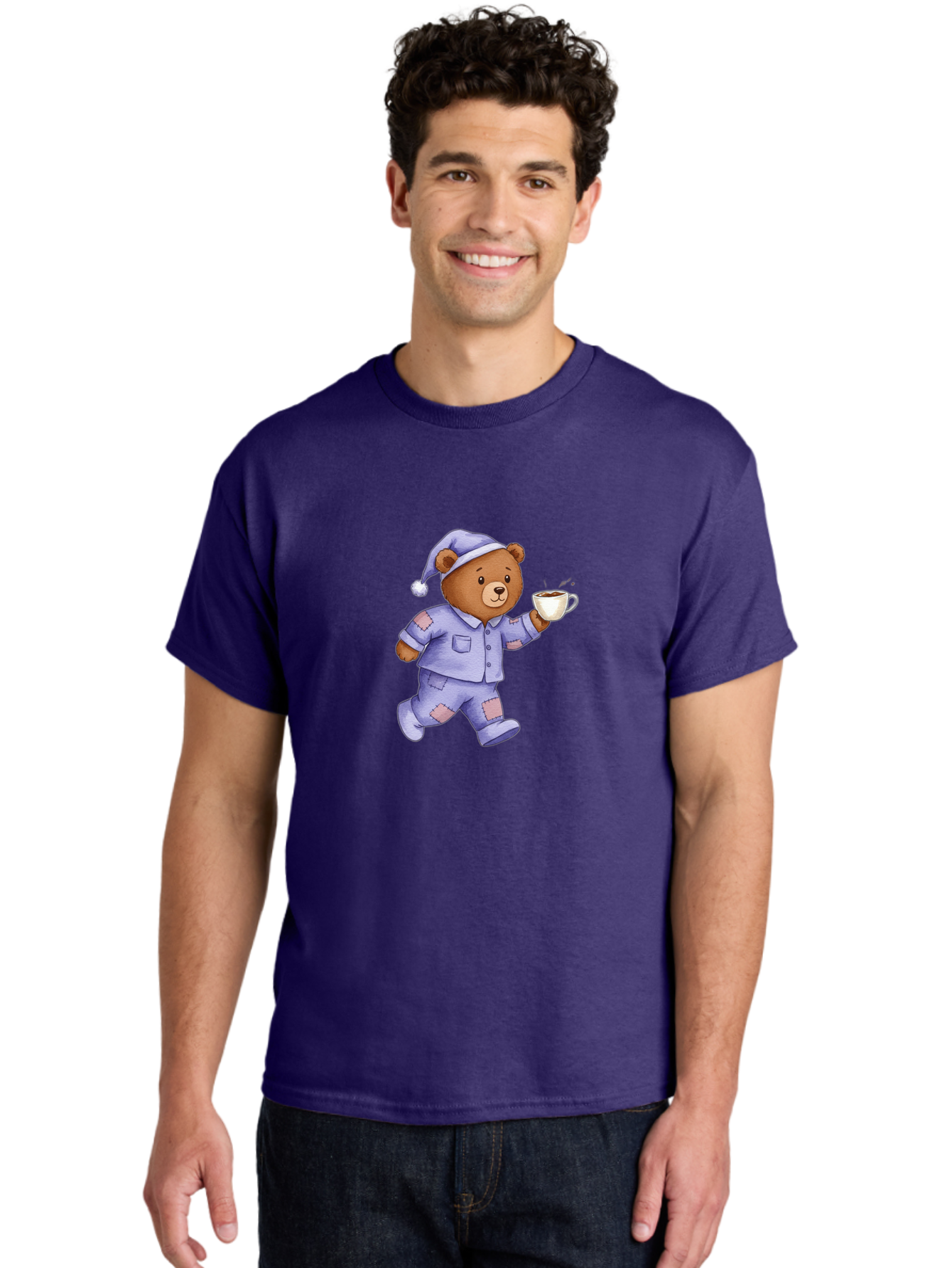 Teddy-Bear-In-Pajamas-2 Men'S Graphic Tee, 100% Cotton, Comfortable Casual Summer Wear, Machine Washable, Vintage Camera, Old Camera, Antique Camera, Black Camera, Classic Photography, Photography Equipment, Nostalgic Device, Film Camera, Bai457