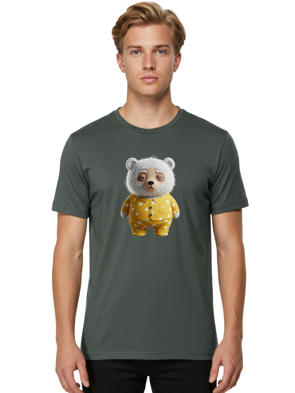 Teddy-Bear-In-Pajamas-4 Men'S Graphic Tee, 100% Cotton, Comfortable Casual Summer Wear, Machine Washable, Vintage Camera, Old Camera, Antique Camera, Black Camera, Classic Photography, Photography Equipment, Nostalgic Device, Film Camera, Bai459