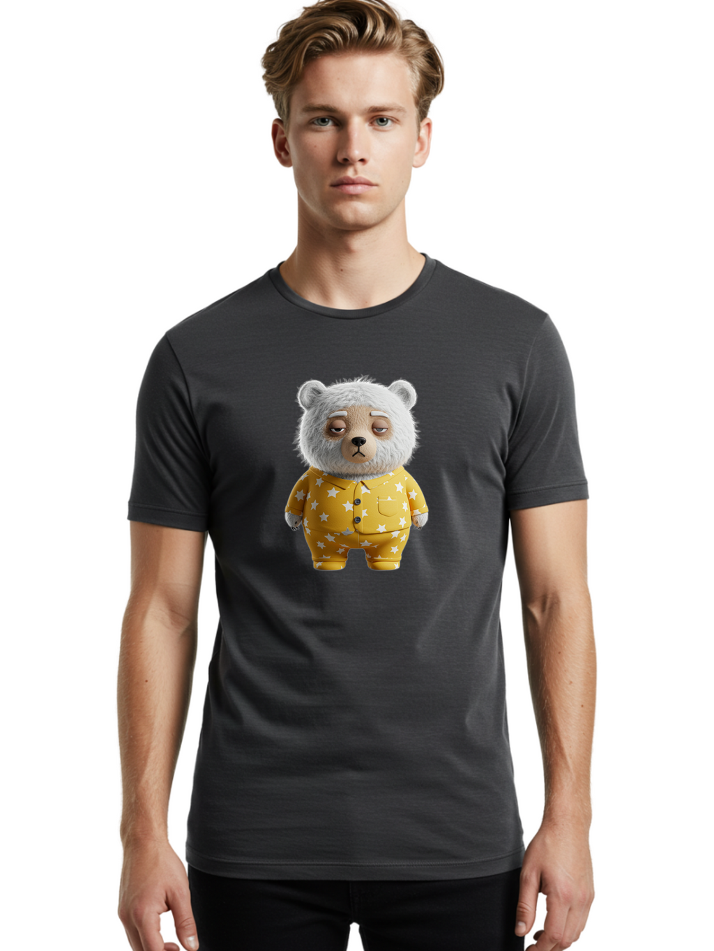 Teddy-Bear-In-Pajamas-4 Men'S Graphic Tee, 100% Cotton, Comfortable Casual Summer Wear, Machine Washable, Vintage Camera, Old Camera, Antique Camera, Black Camera, Classic Photography, Photography Equipment, Nostalgic Device, Film Camera, Bai459