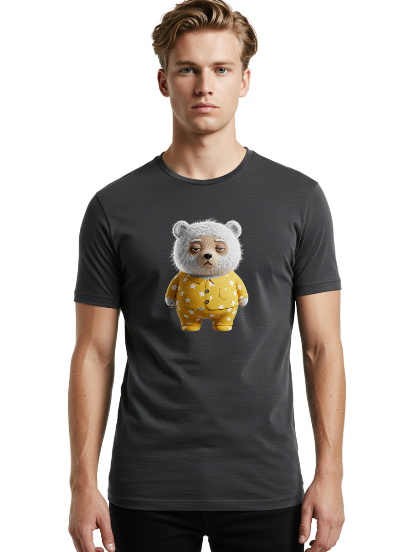 Teddy-Bear-In-Pajamas-4 Men'S Graphic Tee, 100% Cotton, Comfortable Casual Summer Wear, Machine Washable, Vintage Camera, Old Camera, Antique Camera, Black Camera, Classic Photography, Photography Equipment, Nostalgic Device, Film Camera, Bai459