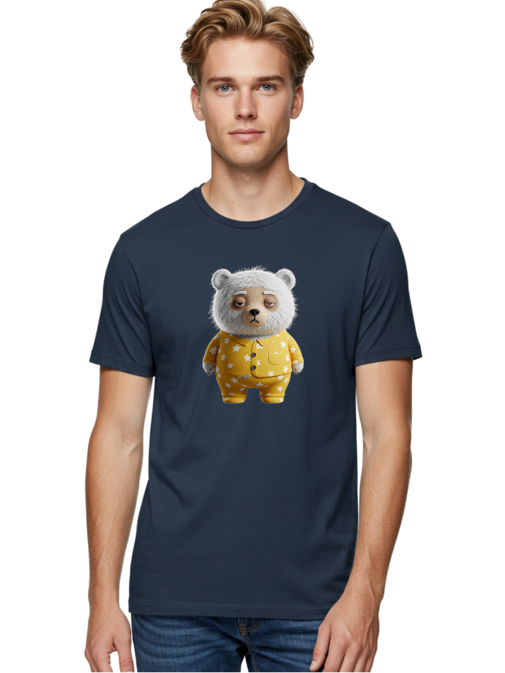 Teddy-Bear-In-Pajamas-4 Men'S Graphic Tee, 100% Cotton, Comfortable Casual Summer Wear, Machine Washable, Vintage Camera, Old Camera, Antique Camera, Black Camera, Classic Photography, Photography Equipment, Nostalgic Device, Film Camera, Bai459