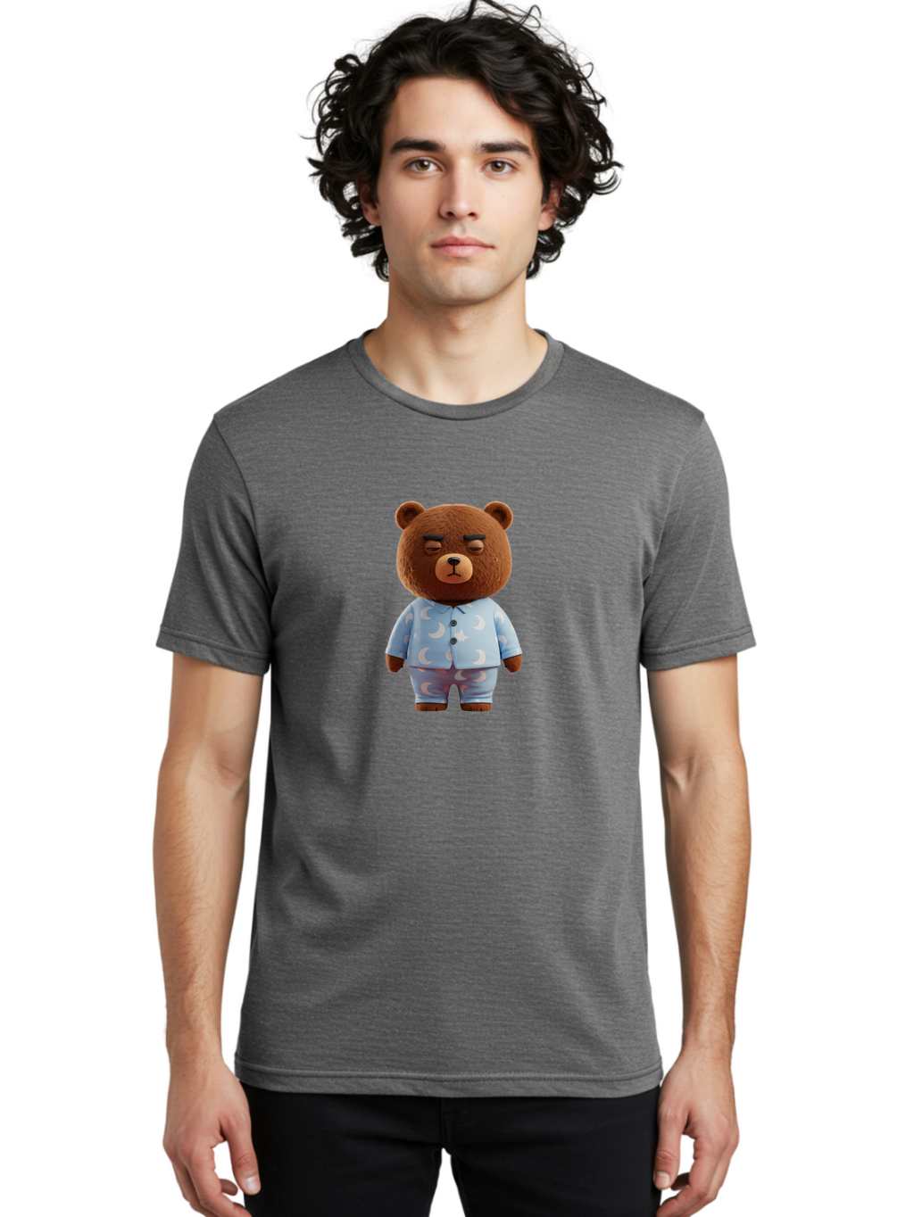 Teddy-Bear-In-Pajamas-5 Men'S Graphic Tee, 100% Cotton, Comfortable Casual Summer Wear, Machine Washable, Vintage Camera, Old Camera, Antique Camera, Black Camera, Classic Photography, Photography Equipment, Nostalgic Device, Film Camera, Bai460