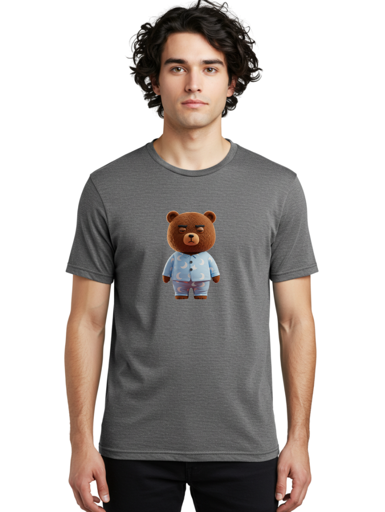 Teddy-Bear-In-Pajamas-5 Men'S Graphic Tee, 100% Cotton, Comfortable Casual Summer Wear, Machine Washable, Vintage Camera, Old Camera, Antique Camera, Black Camera, Classic Photography, Photography Equipment, Nostalgic Device, Film Camera, Bai460