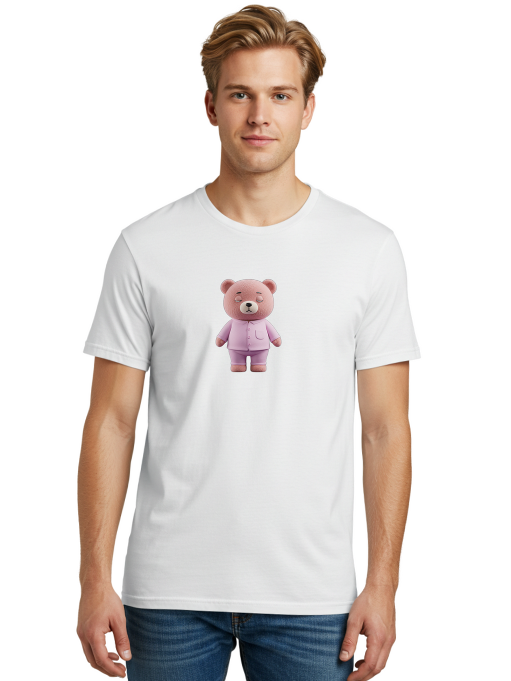 Teddy-Bear-In-Pajamas-6 Men'S Graphic Tee, 100% Cotton, Comfortable Casual Summer Wear, Machine Washable, Vintage Camera, Old Camera, Antique Camera, Black Camera, Classic Photography, Photography Equipment, Nostalgic Device, Film Camera, Bai461