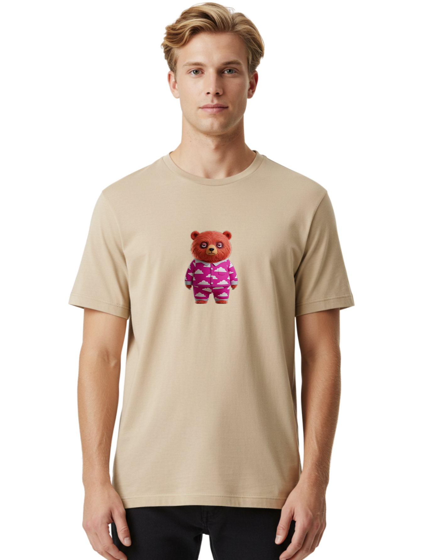 Teddy-Bear-In-Pajamas-7 Men'S Graphic Tee, 100% Cotton, Comfortable Casual Summer Wear, Machine Washable, Vintage Camera, Old Camera, Antique Camera, Black Camera, Classic Photography, Photography Equipment, Nostalgic Device, Film Camera, Bai462
